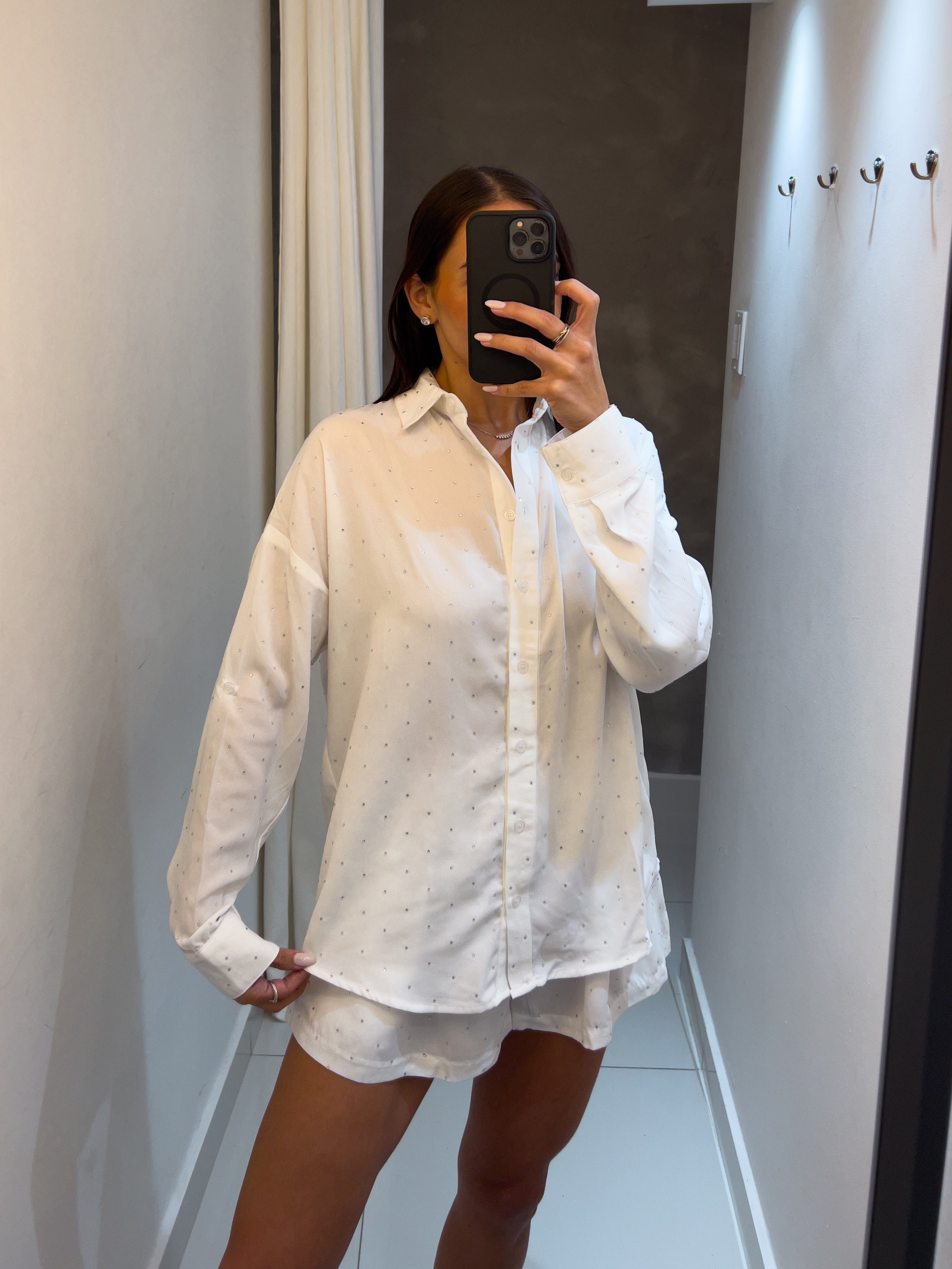 EMILY RHINESTONE WHITE SET