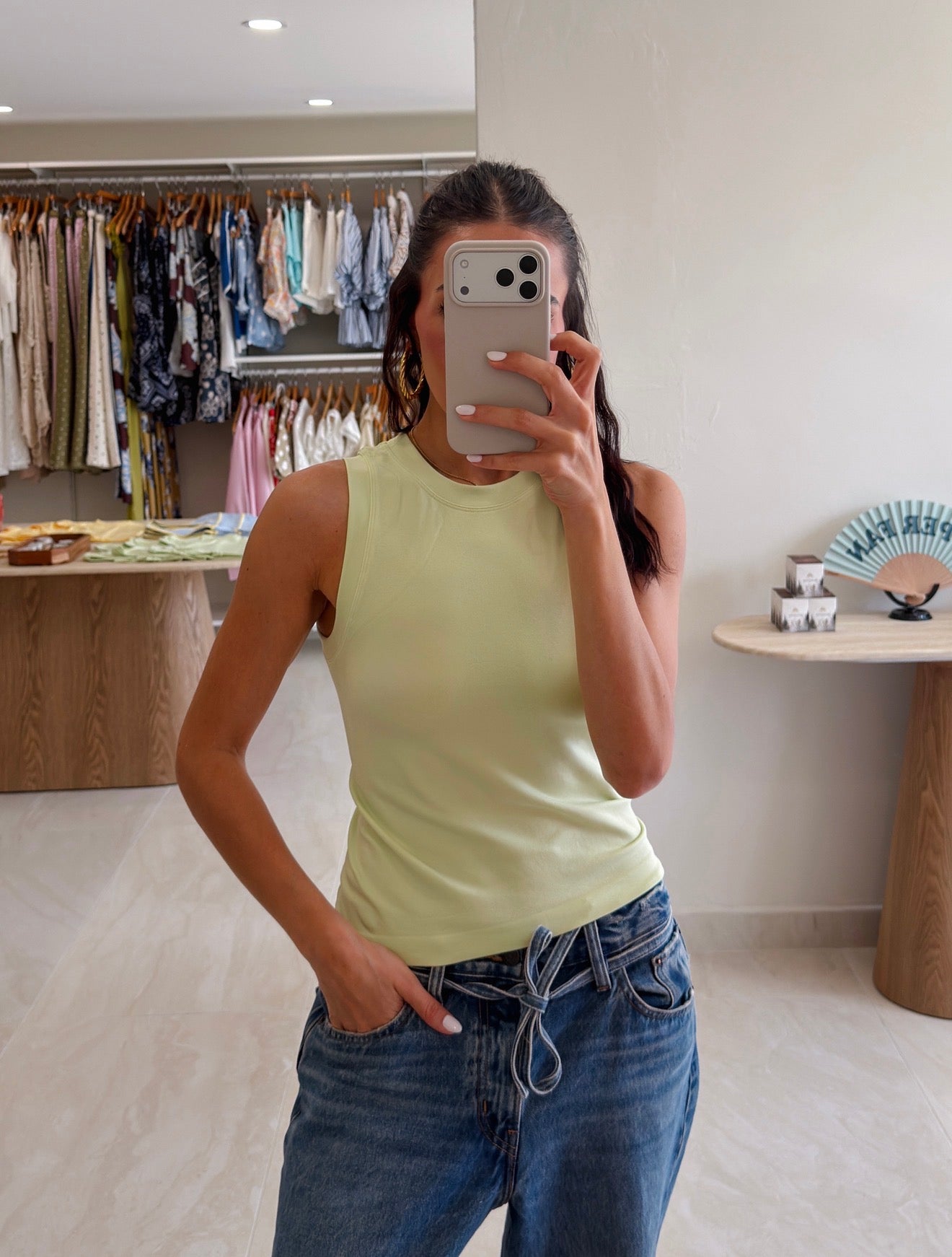 GREEN APPLE MUSCLE TANK