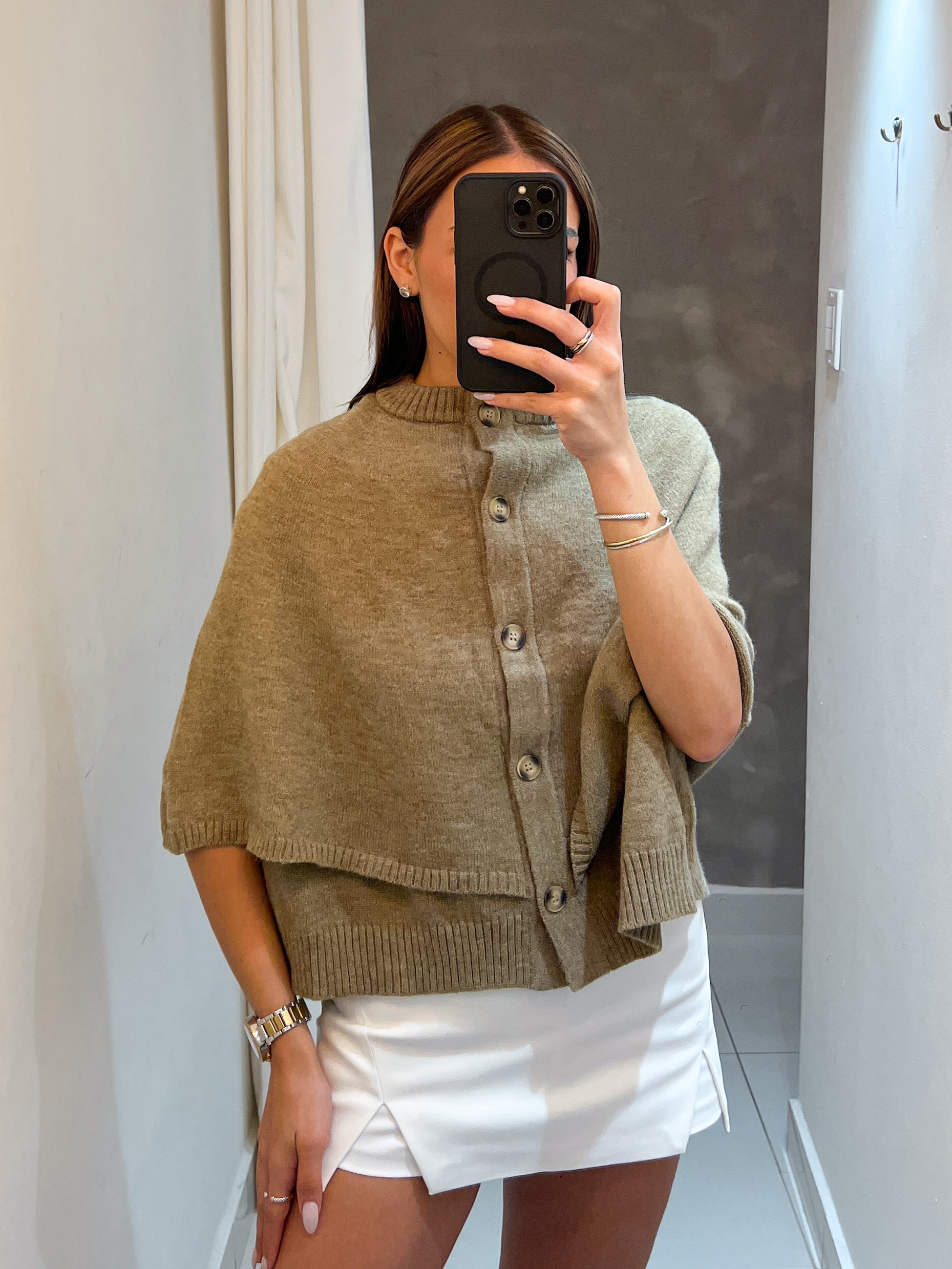 CHLOE PONCHO SWEATER TOP