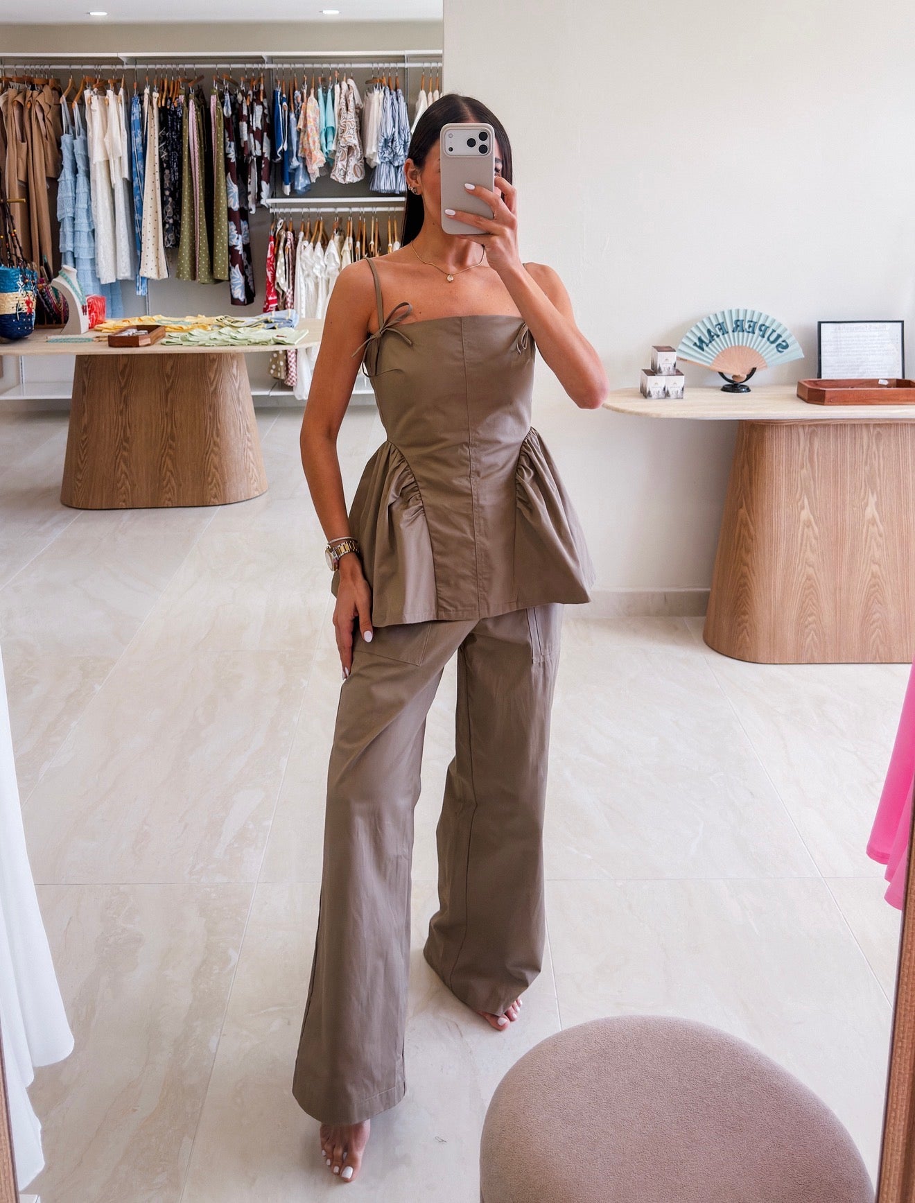 DUNE PEPLUM CARGO PANTS SET