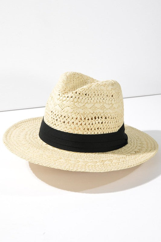 CLARISSA NATURAL PANAMA HAT