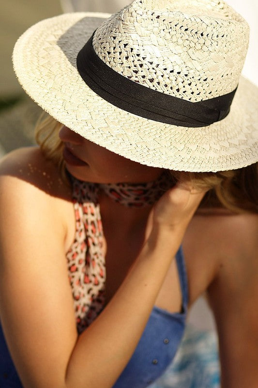 CLARISSA NATURAL PANAMA HAT