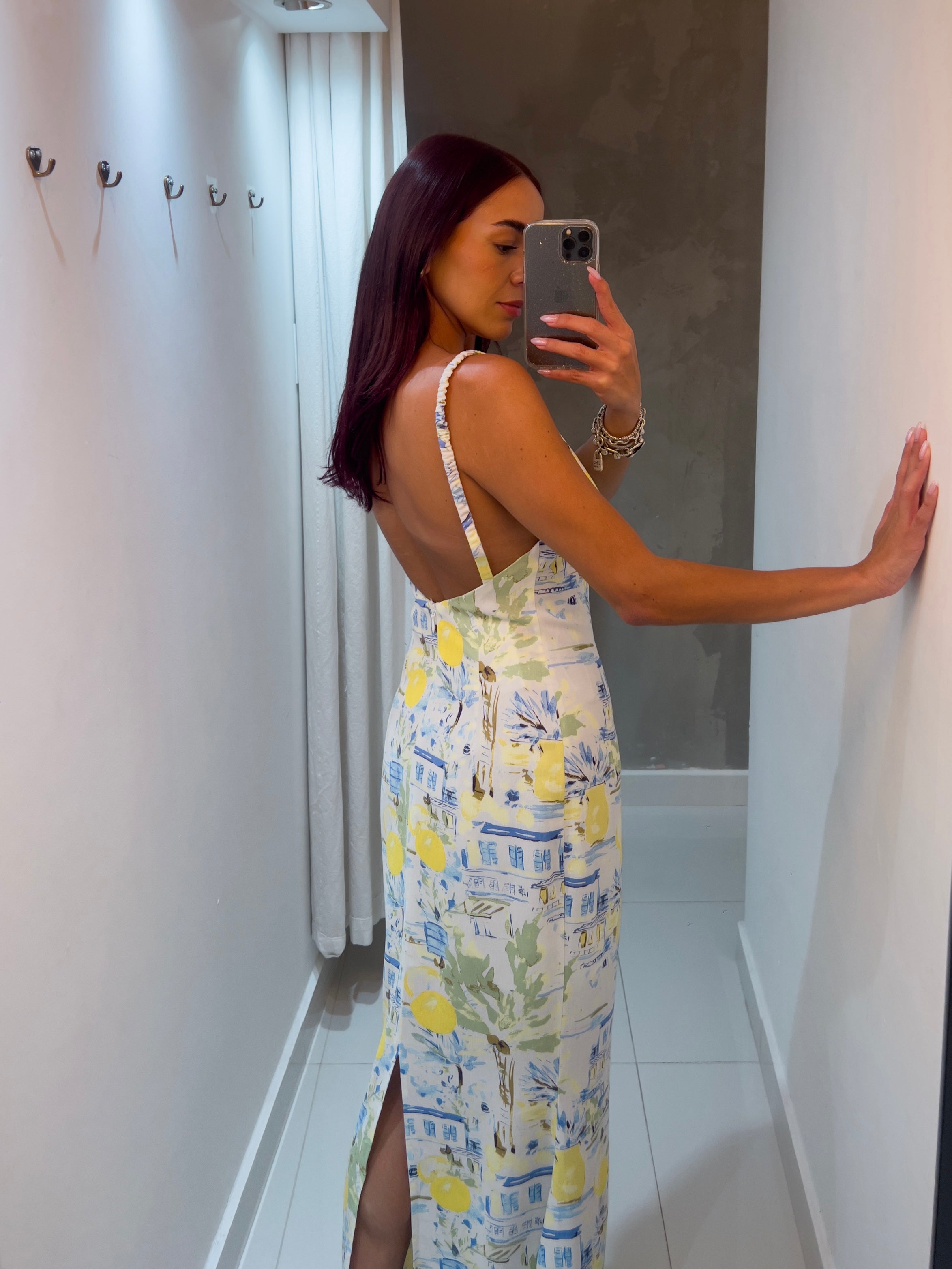 FIORELLA LIMA PRINTED MAXI DRESS