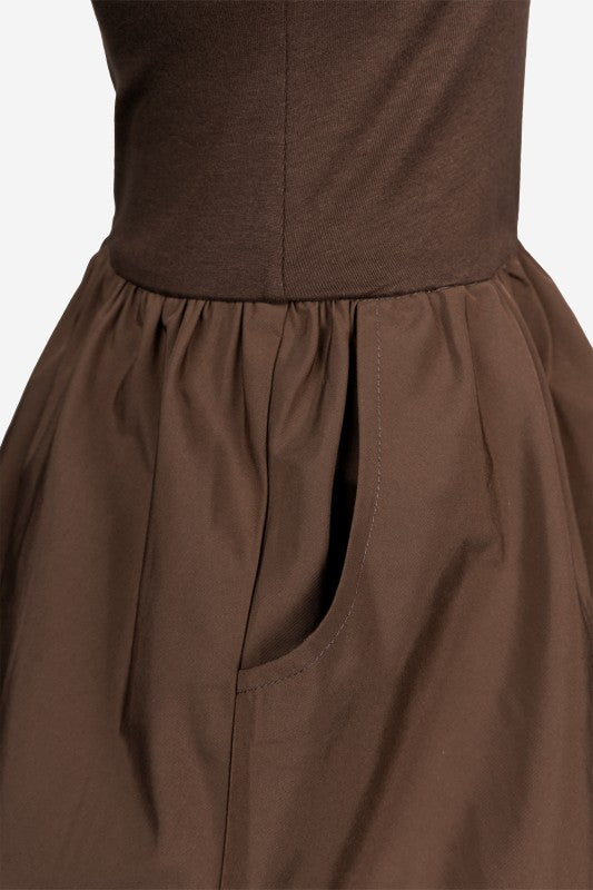 PENELOPE BROWN BUBBLE DRESS