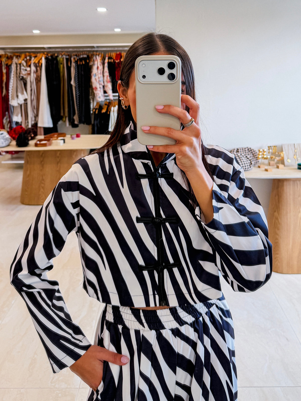 LEXIE ZEBRA PANTS SET