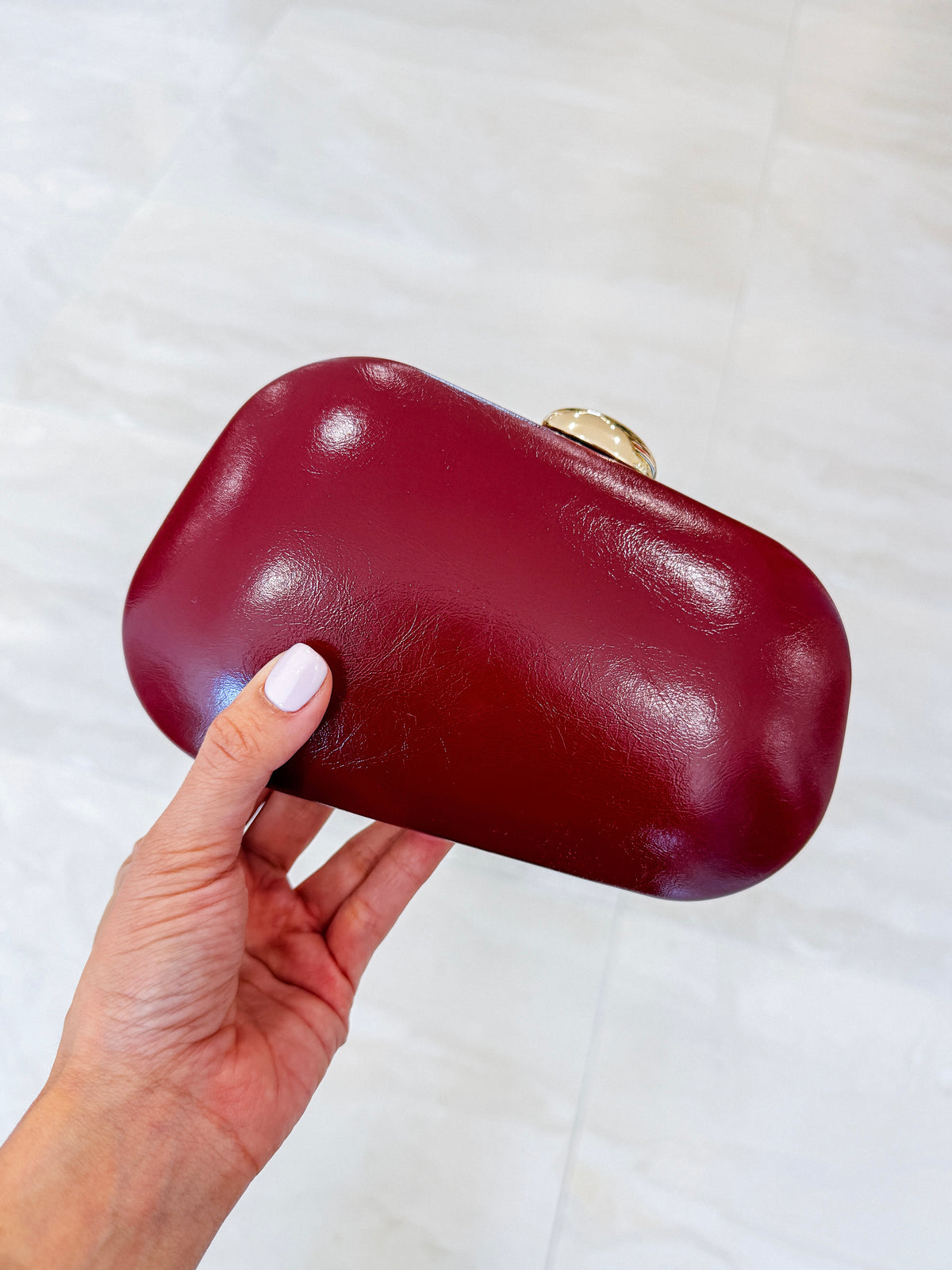 BURGUNDY EVENING CLUTCH
