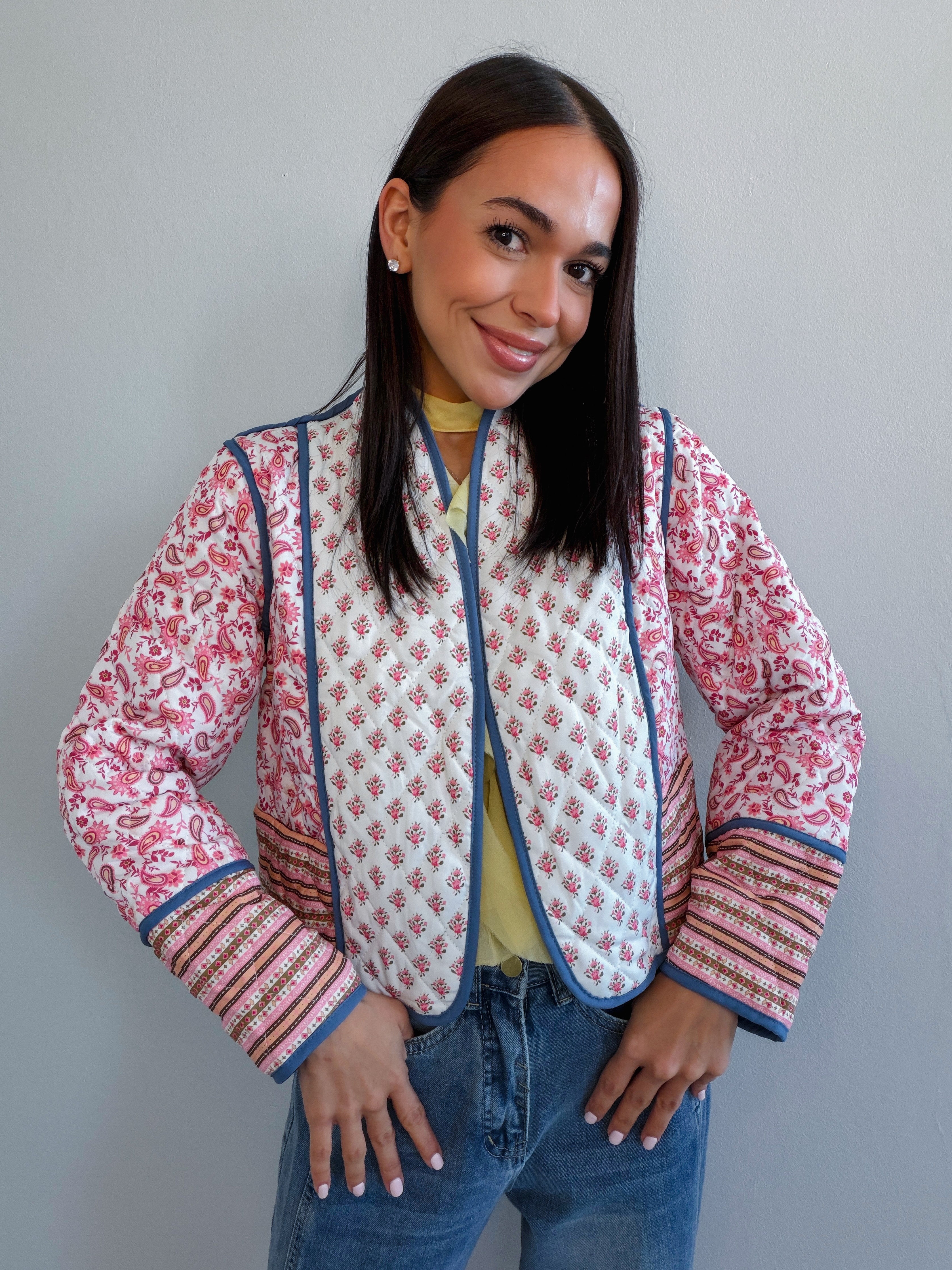 JANICE QUILTED REVERSIBLE JACKET