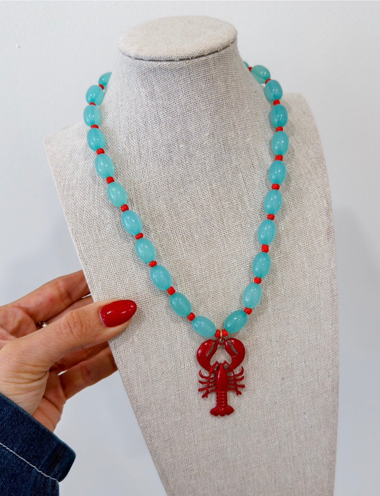 NOMI TURQUOISE LOBSTER NECKLACE