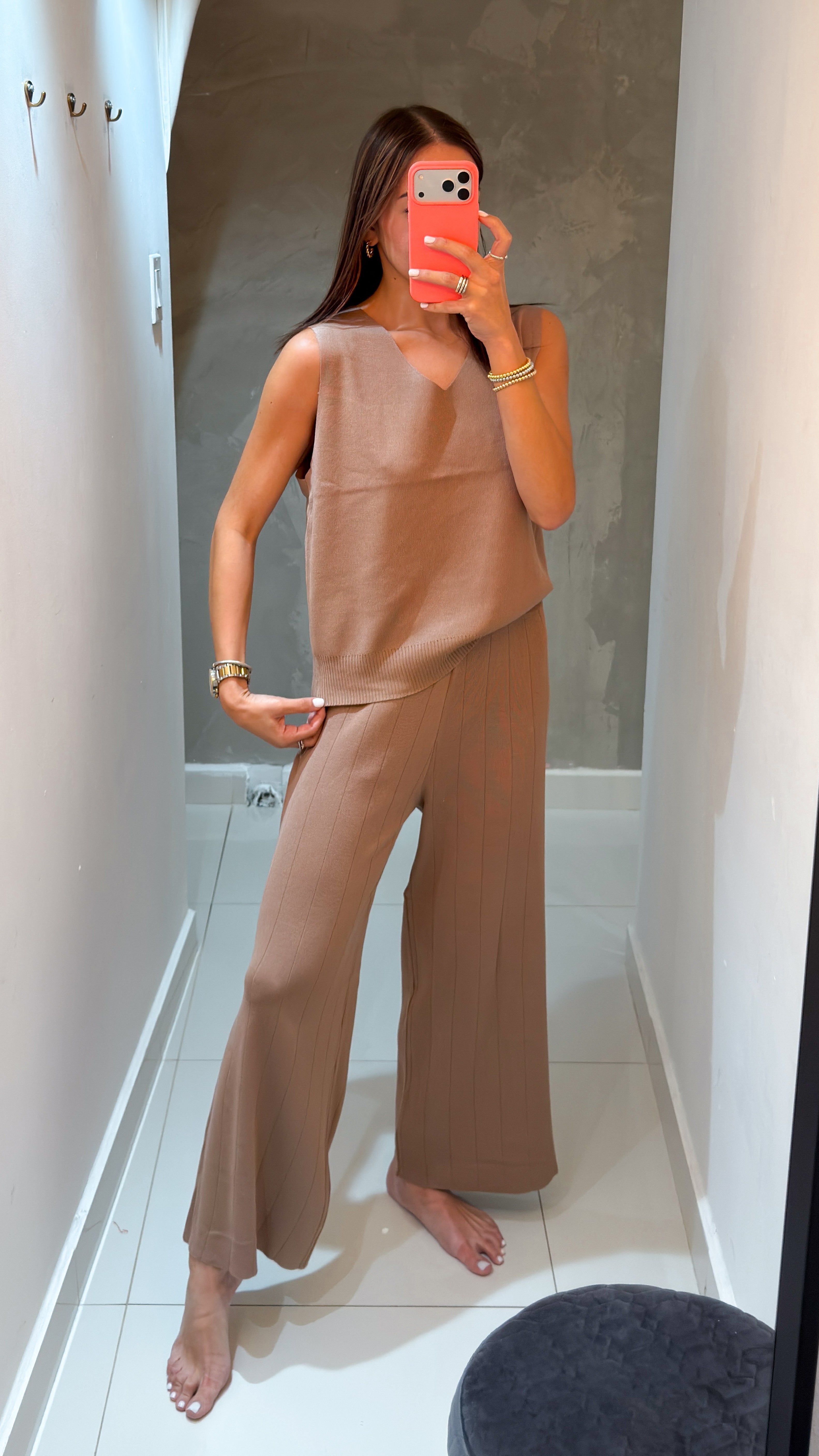 LEYLA TRAVEL SET IN BLACK LIGHT MOCHA