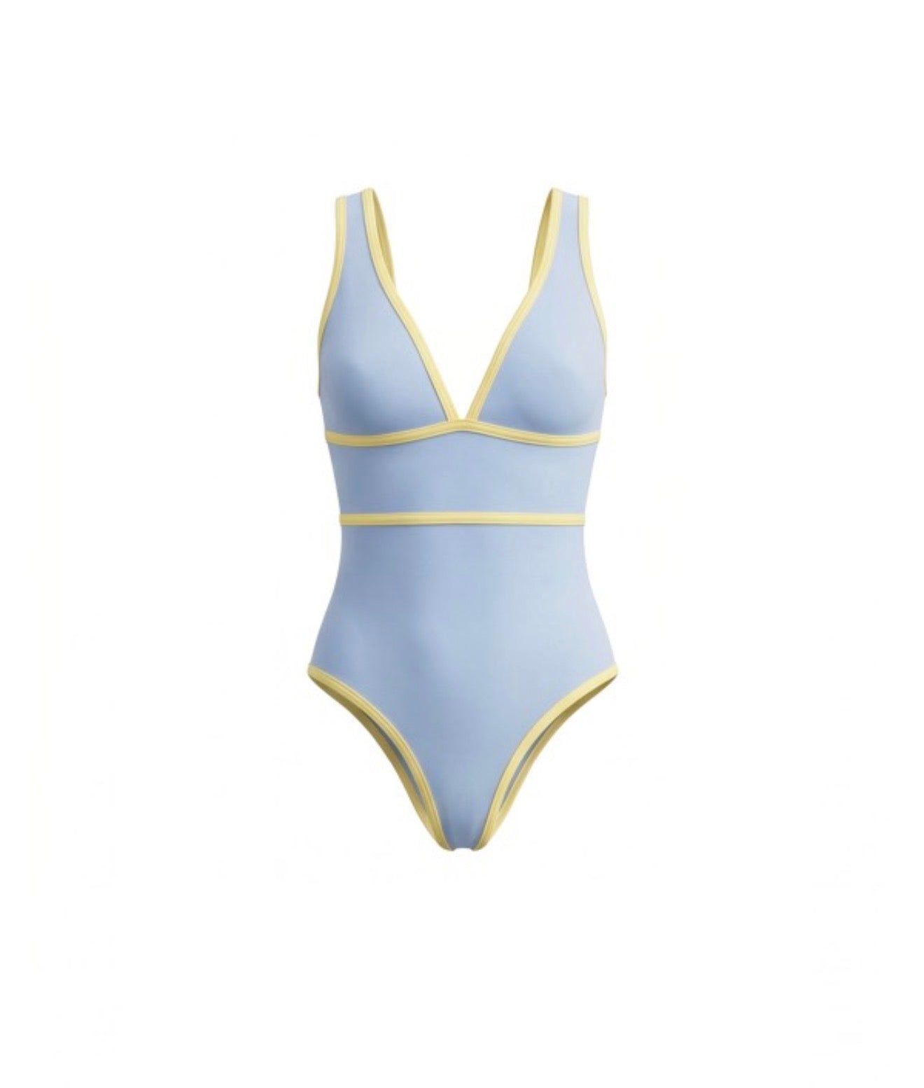 CONTRAST BABY BLUE BODYSUIT