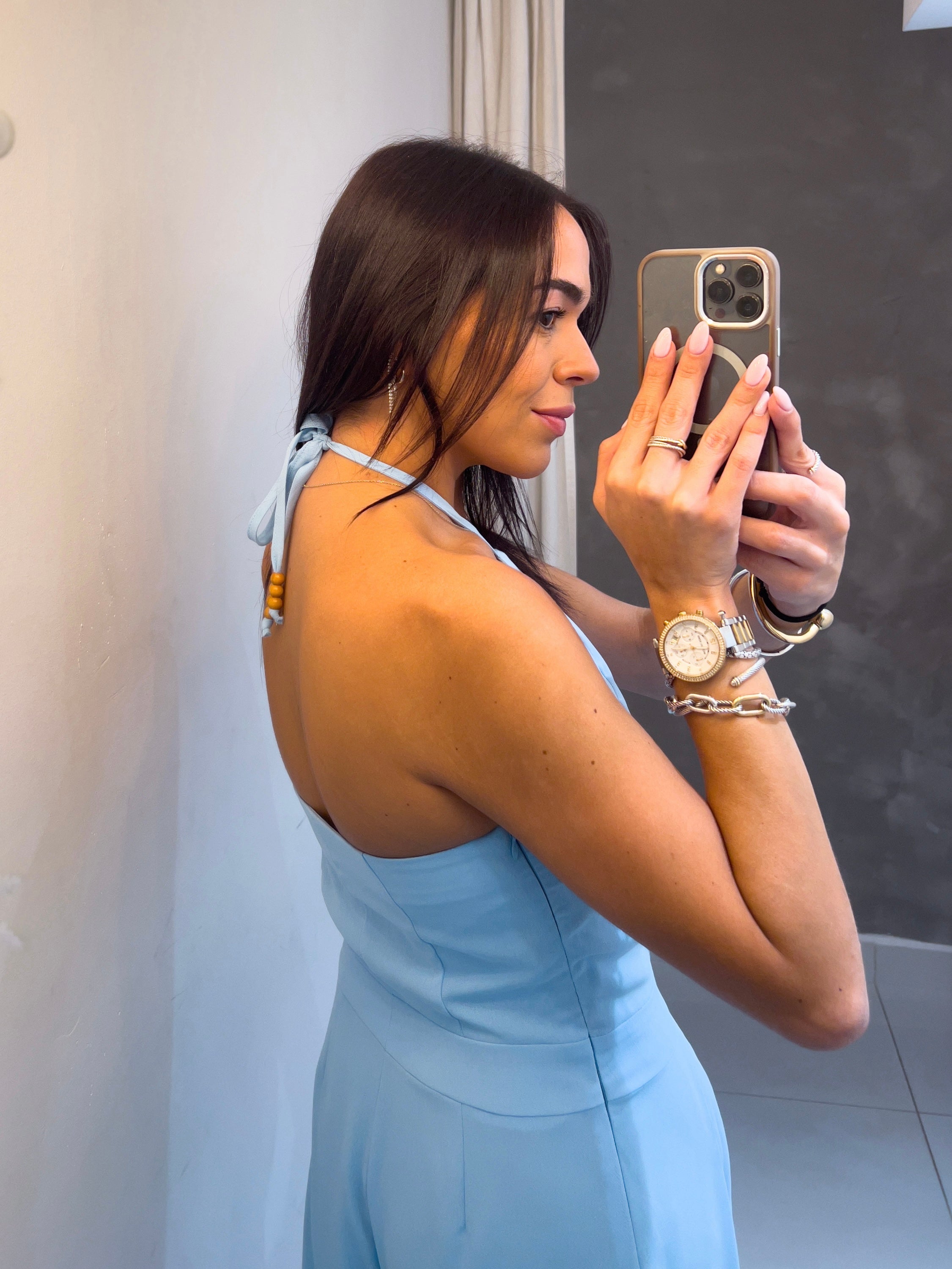 SARA HALTER JUMPSUIT