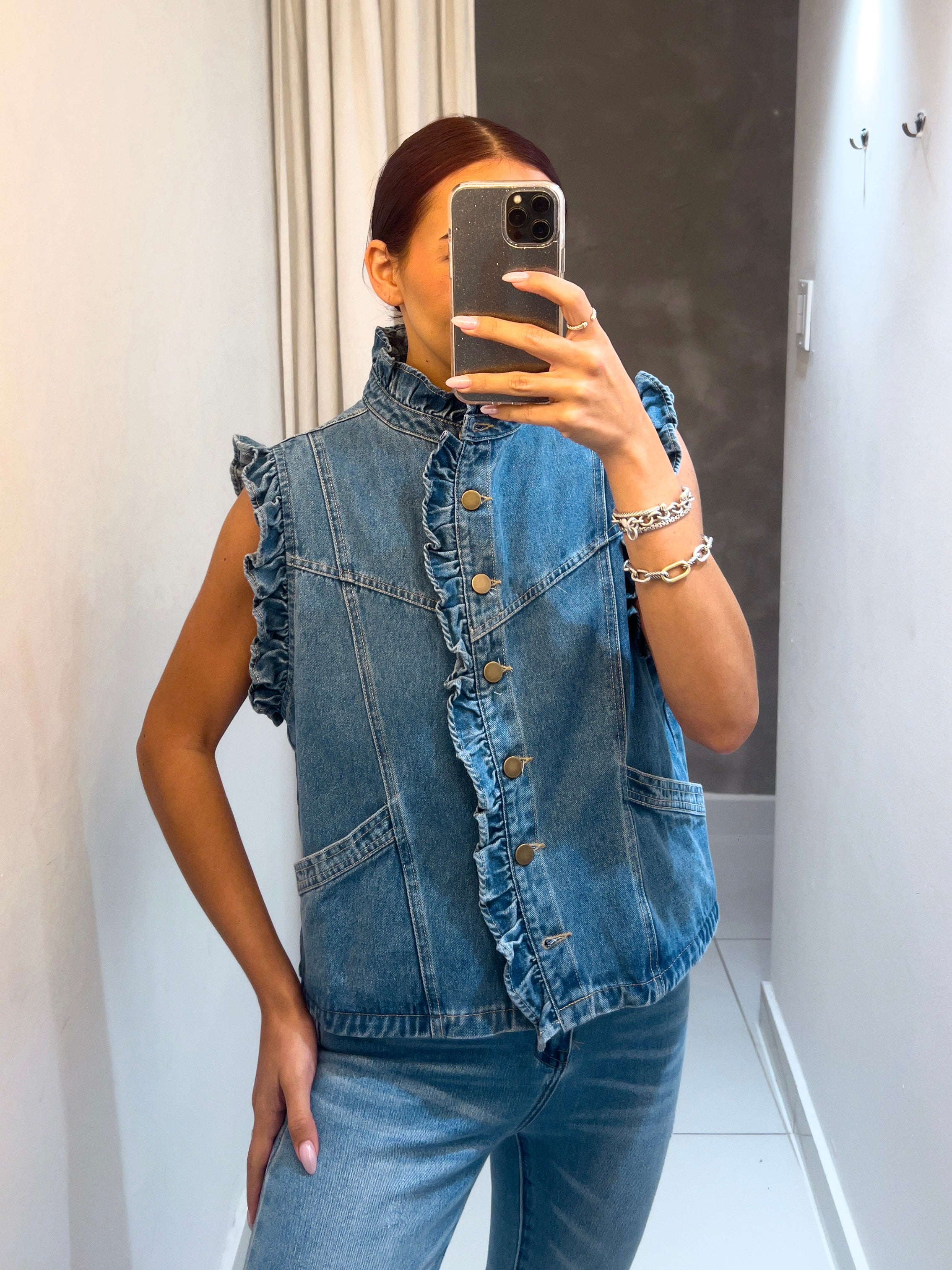 GABRIELLE DENIM VEST