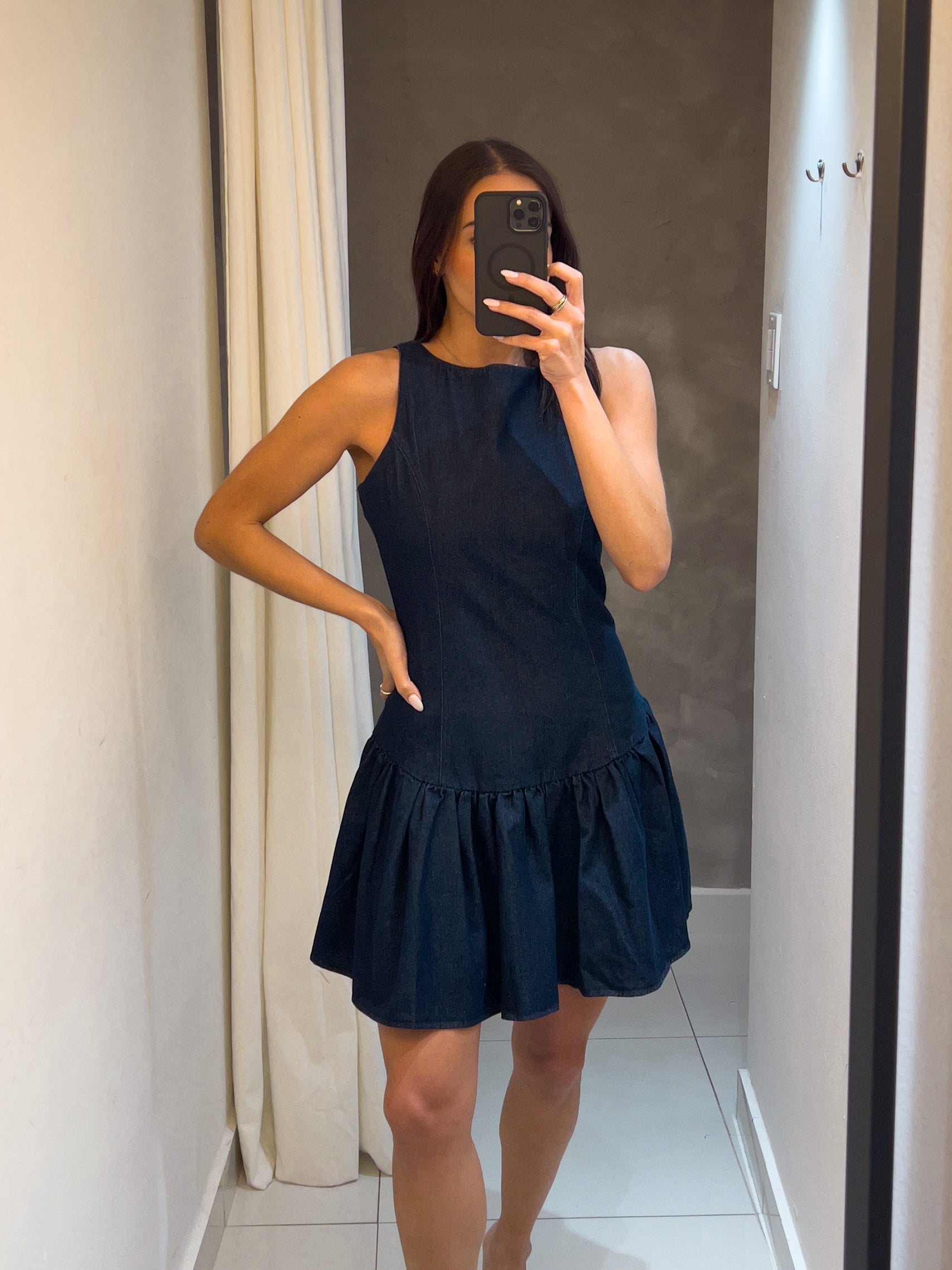 MIA DENIM DRESS