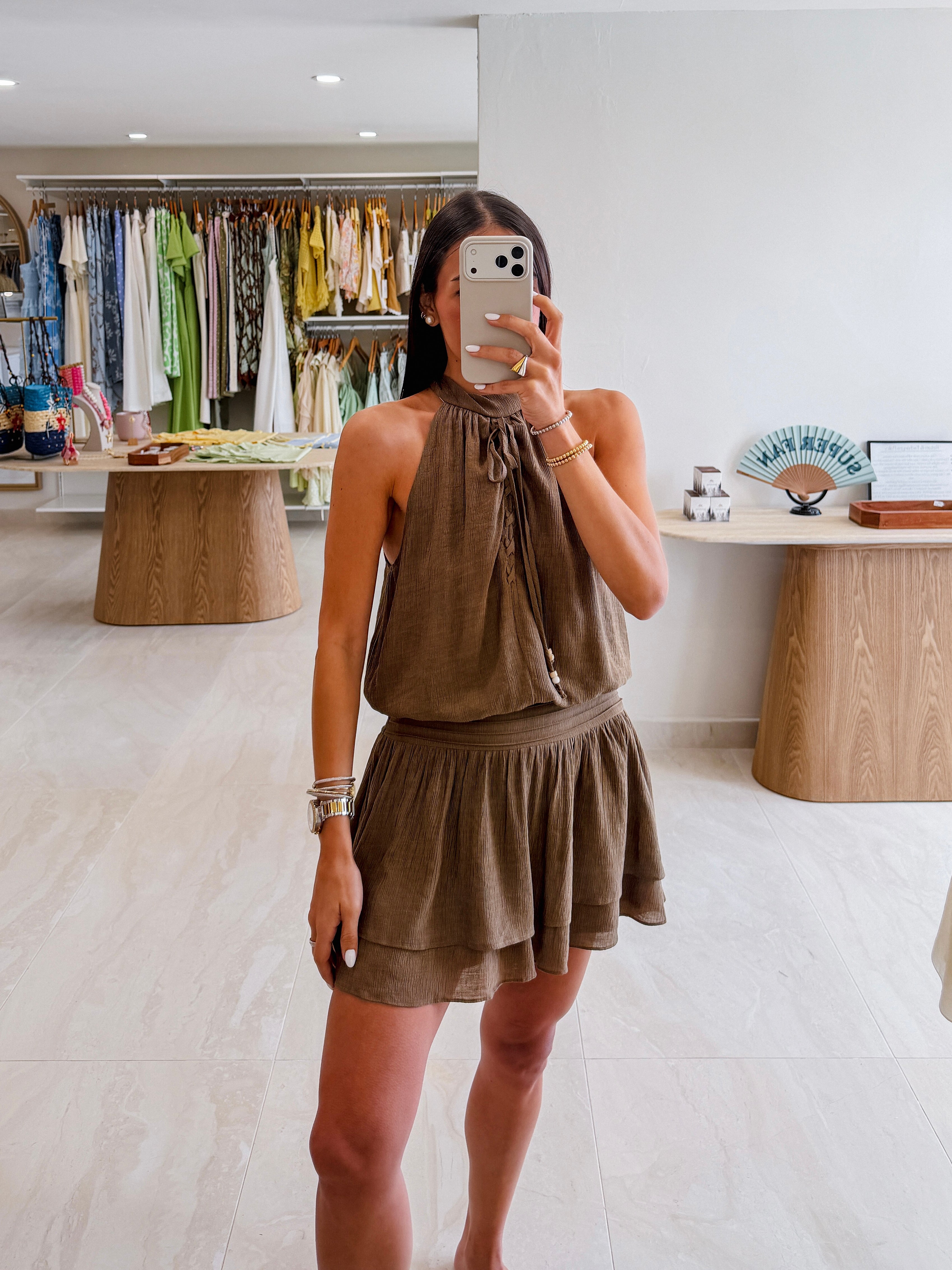 LANA MOCHA DRESS
