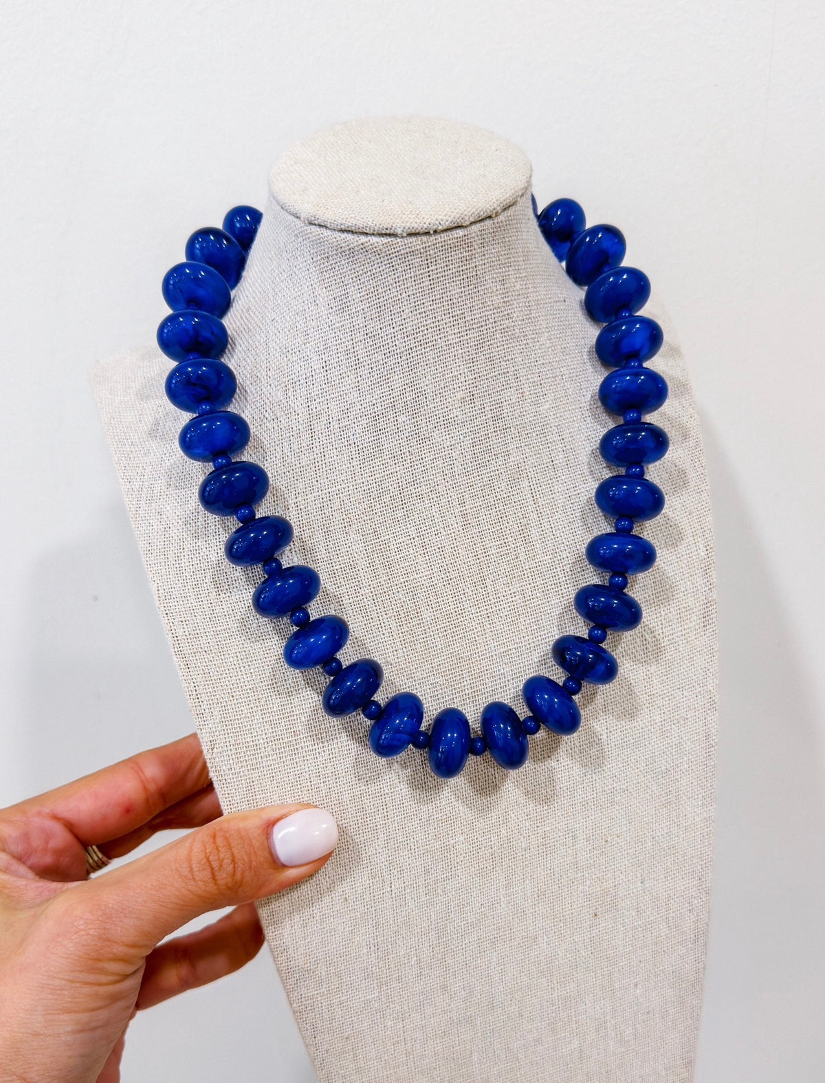 PIA BLUE BEADED NECKLACE