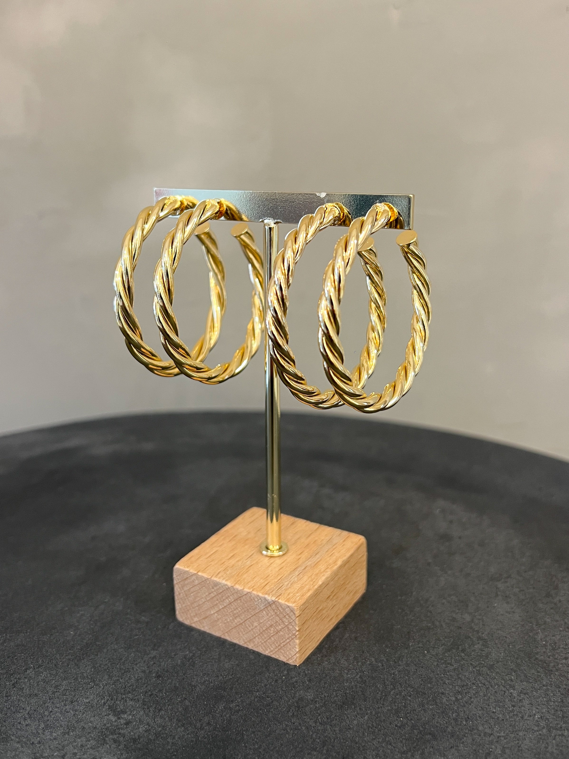 ELENA CHUNKY GOLD HOOPS