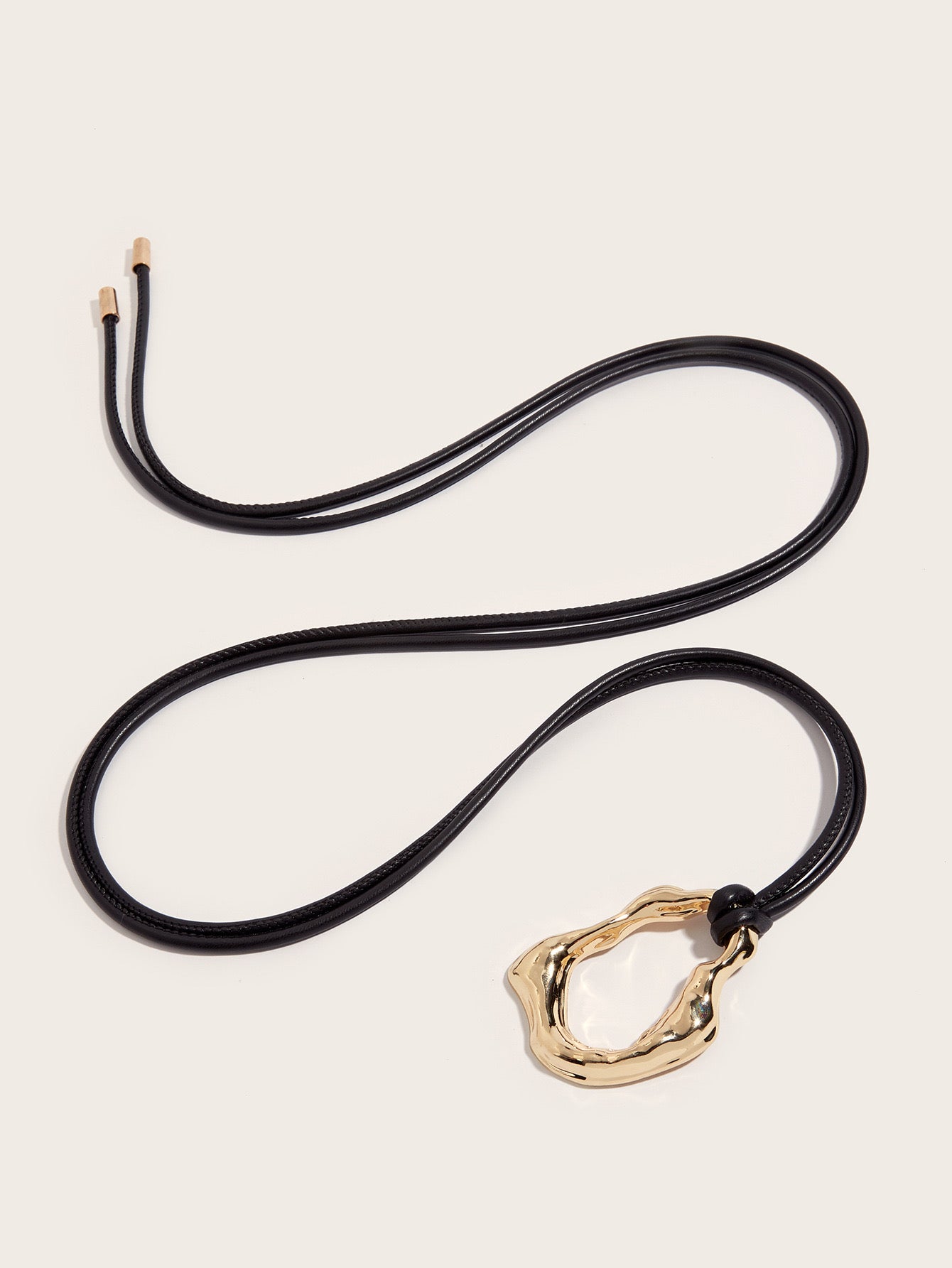 ANASTACIA GEOMETRIC LEATHER BELT