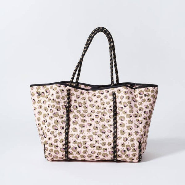 (PRE-ORDER) - OLIVE PRINT NEOPRENE TOTE BAG