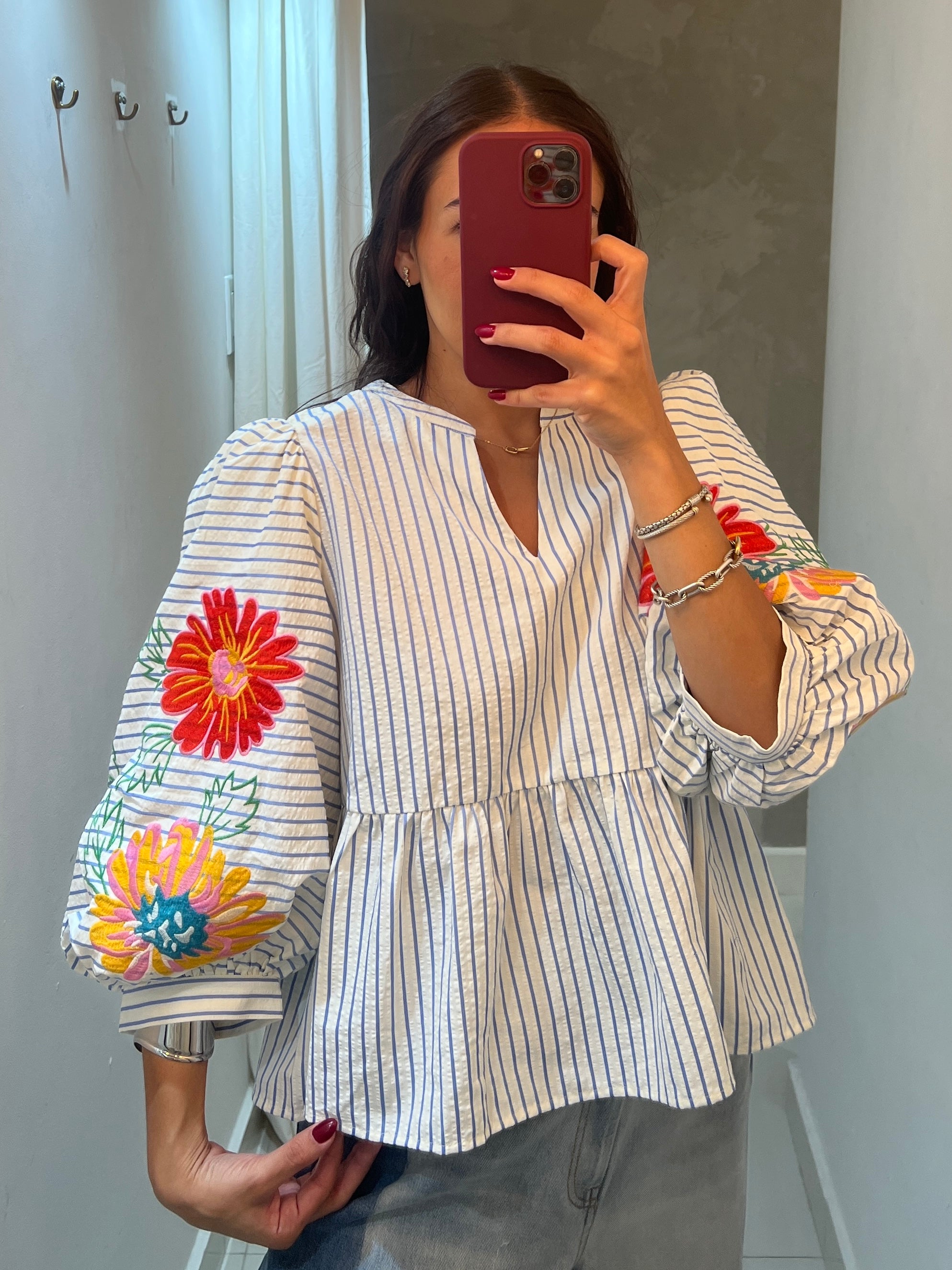 KARINA BLUE BLOUSE