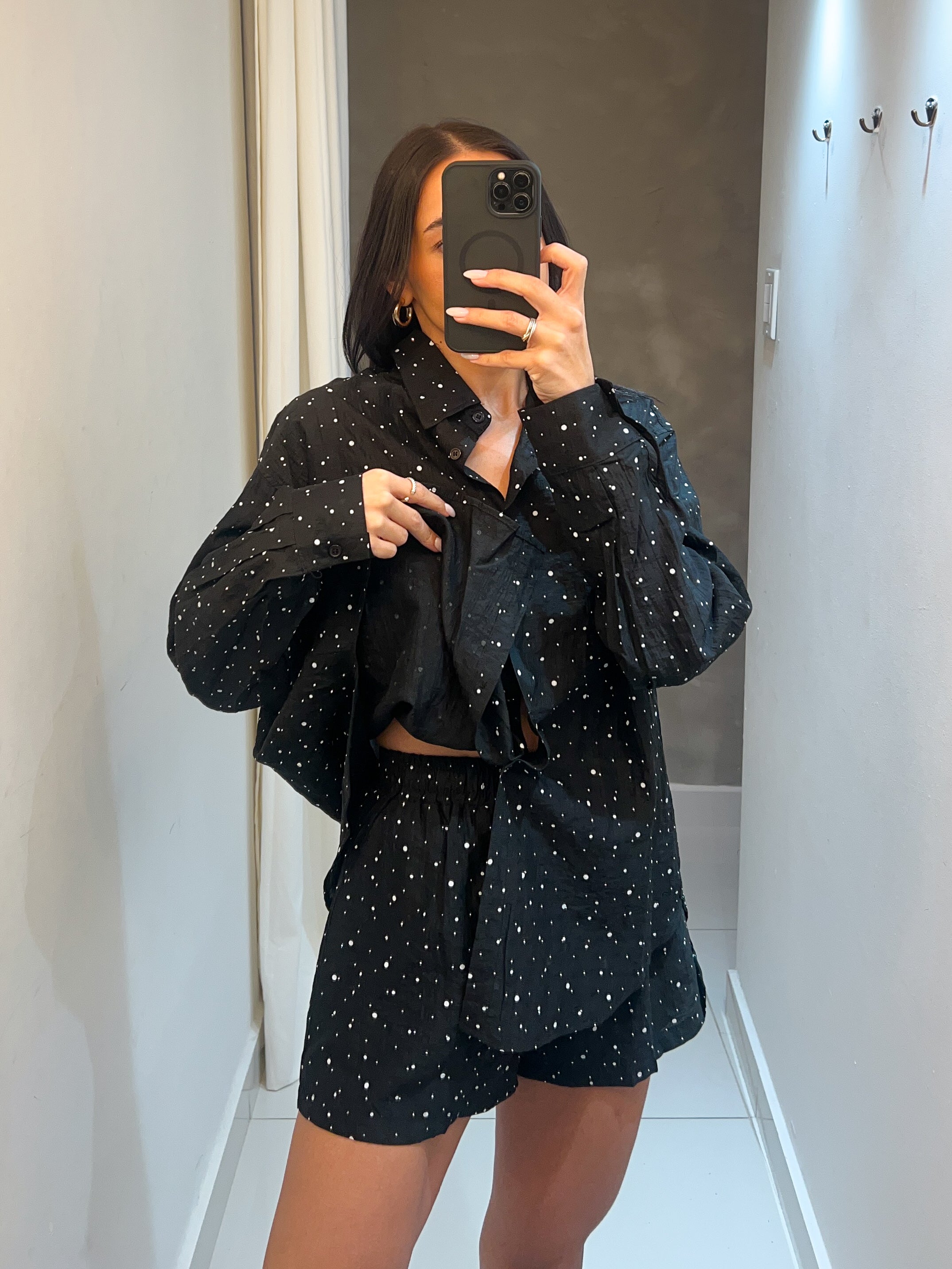 SHAY BLACK RHINESTONE SET