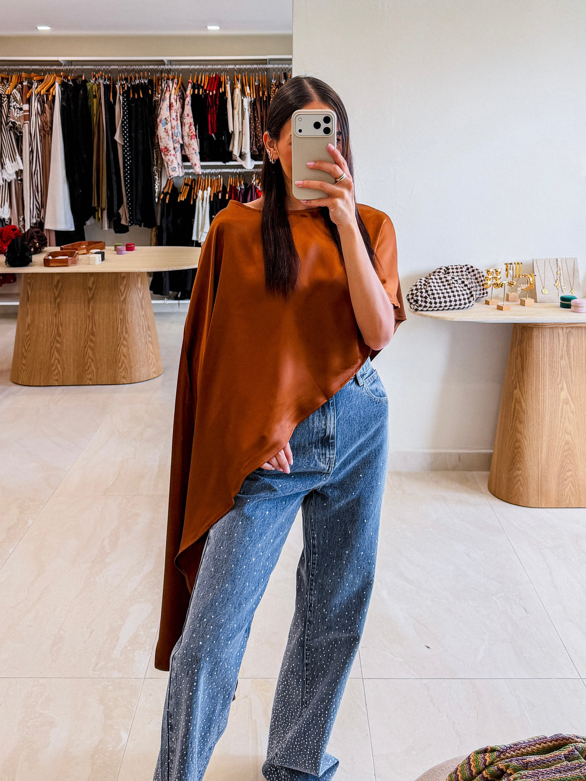 DARIA COPPER CAPE TOP