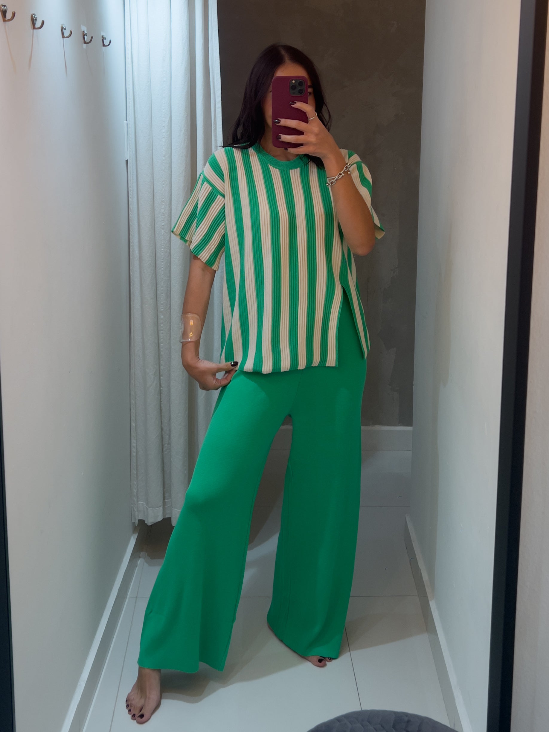 IRENE TRAVEL SET IN GREEN