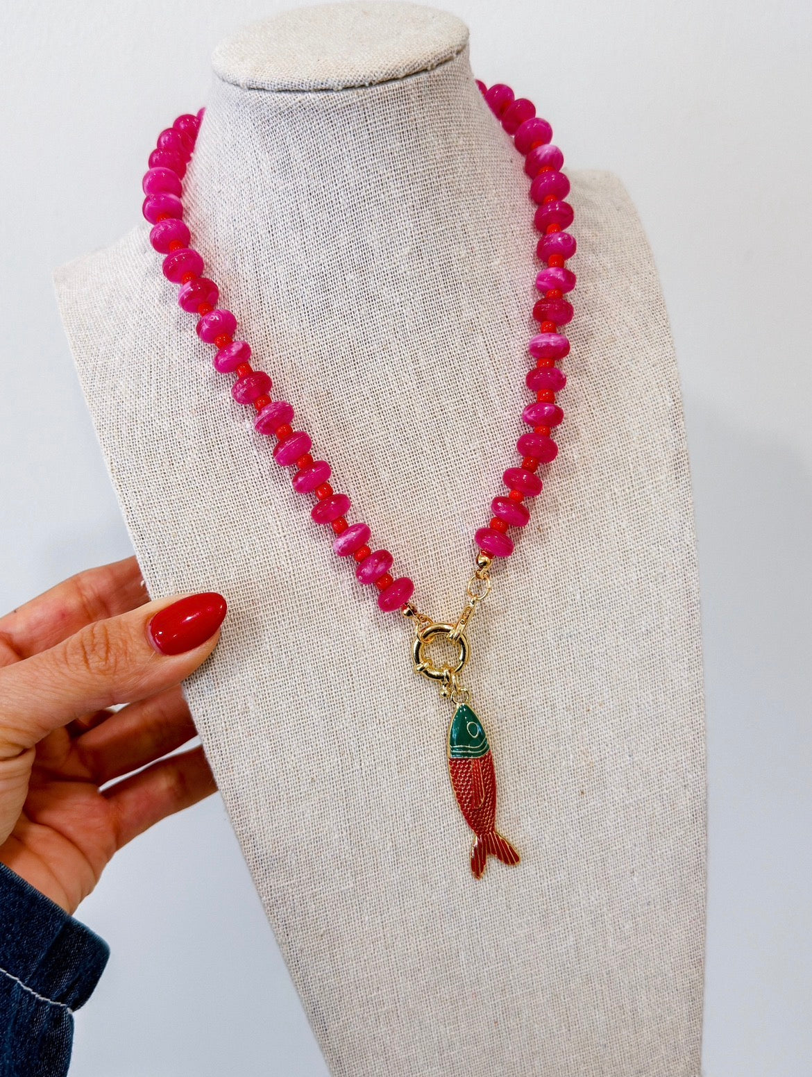 KAILANI PINK/RED NECKLACE
