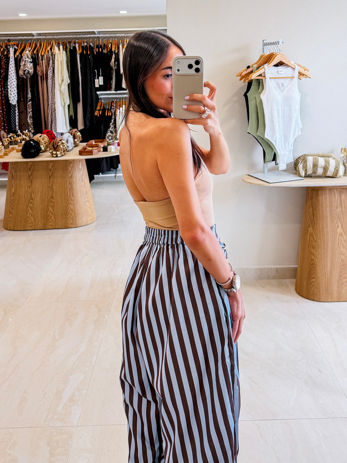 HAILEY BLUE/BROWN JOGGERS