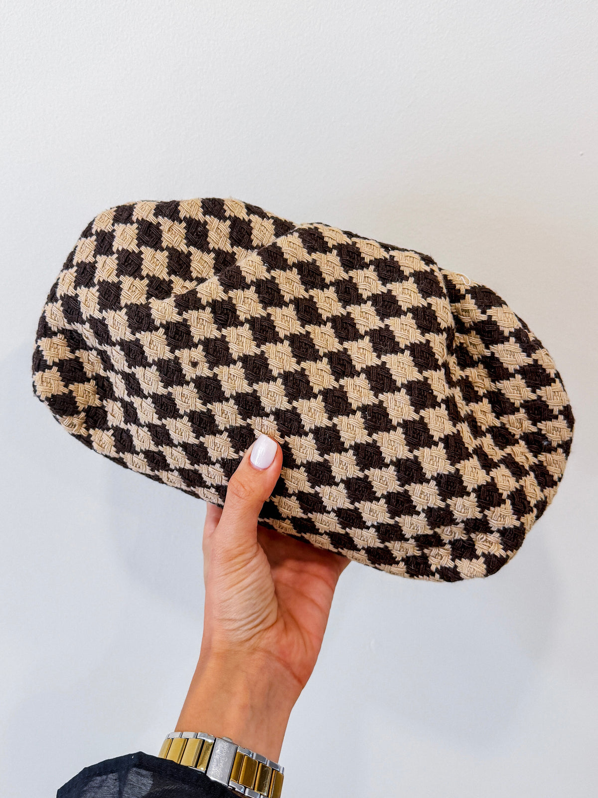 NATALIA HOUNDSTOOTH CLUTCH