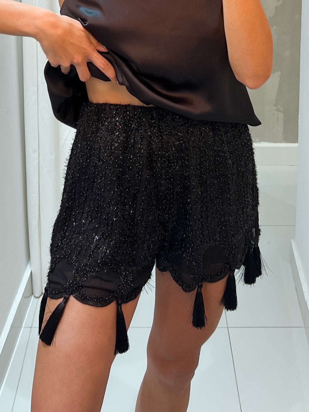 CHARLOTTE BEADED SHORT