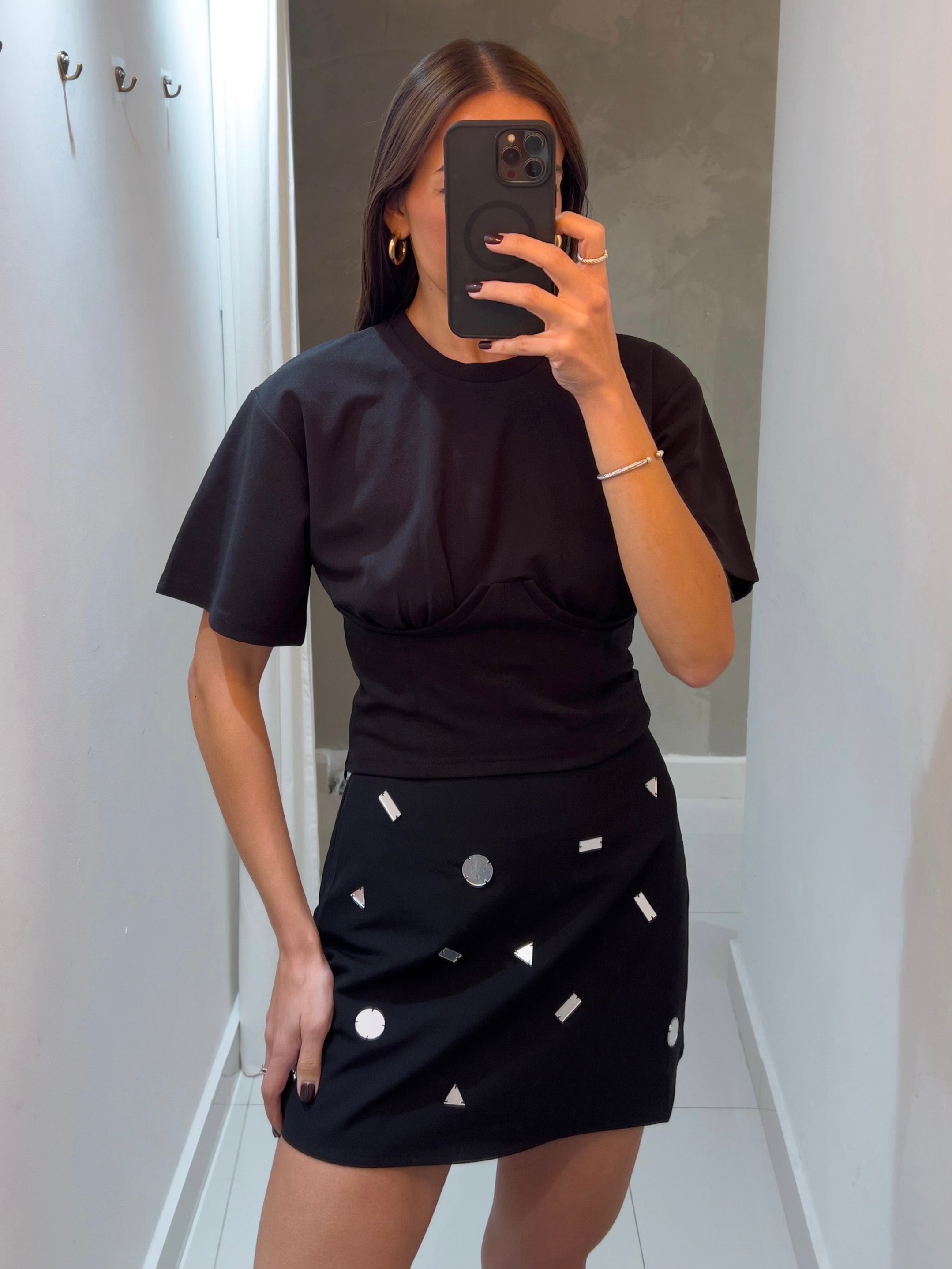 PHEOBE EMBELLISHED MINI SKIRT