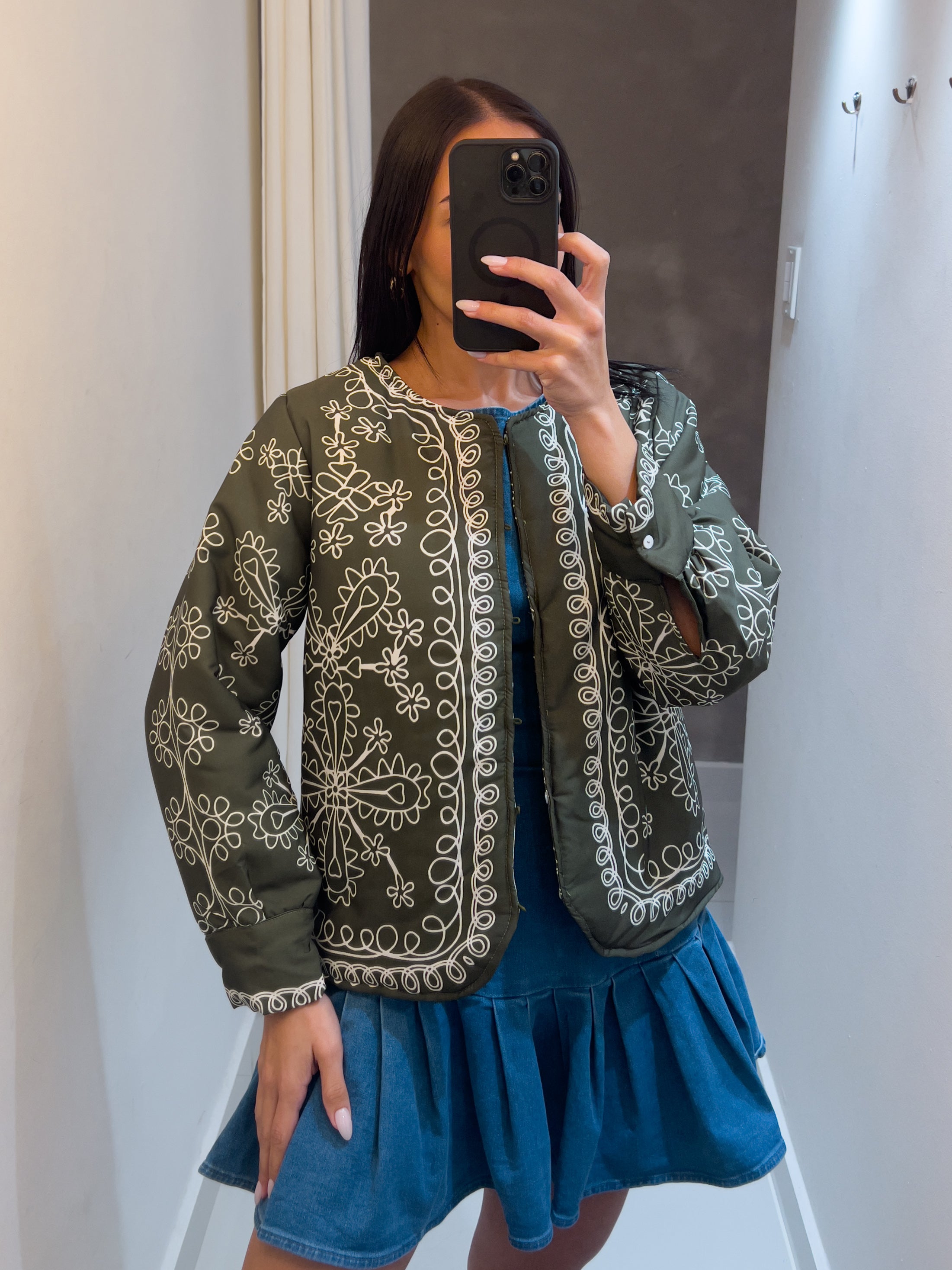 MARIANA OLIVE PUFFER JACKET