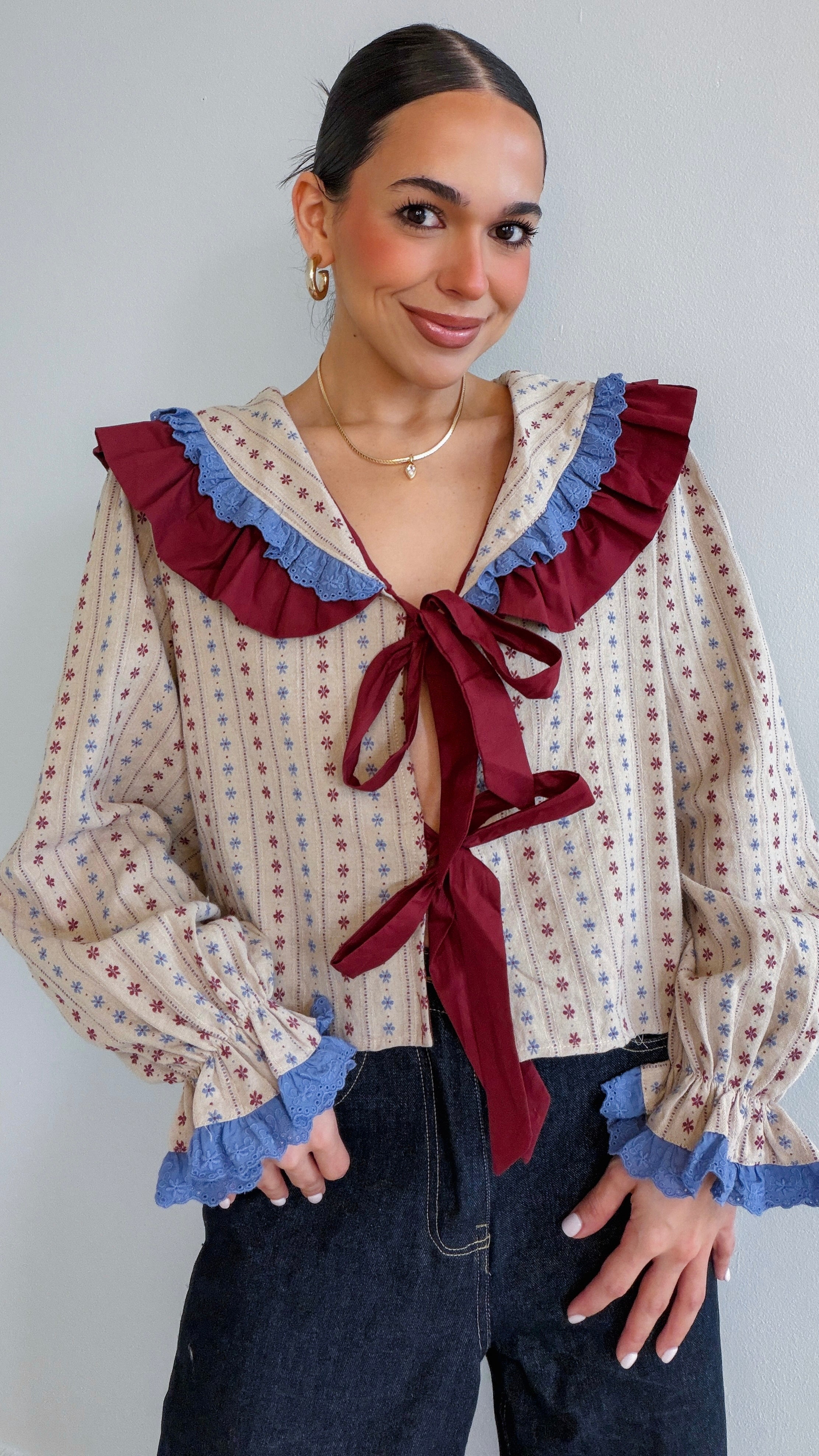 PENELOPE EMBROIDERED BLOUSE