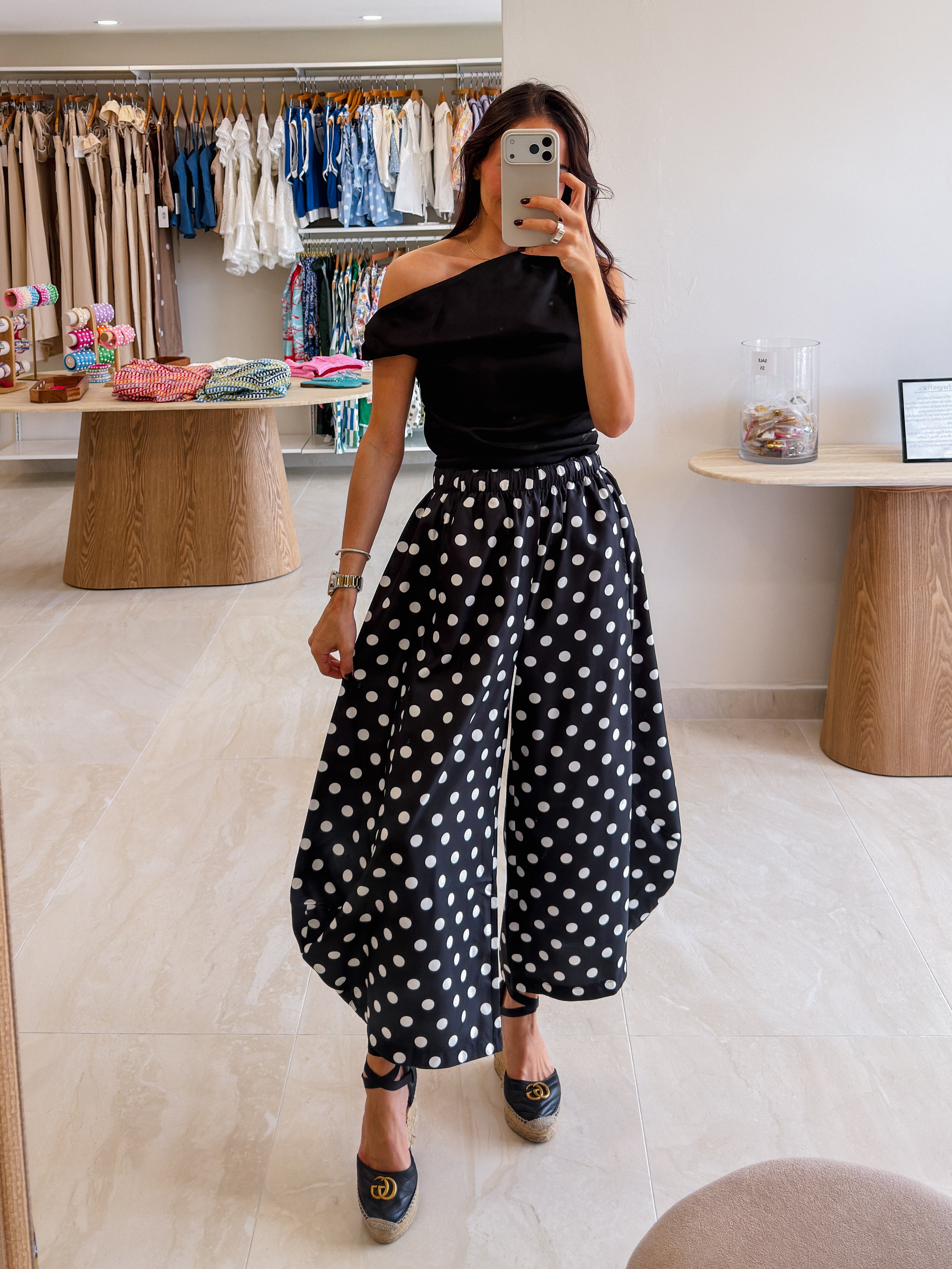 OLIVIA BLACK POLKA DOTS PANT