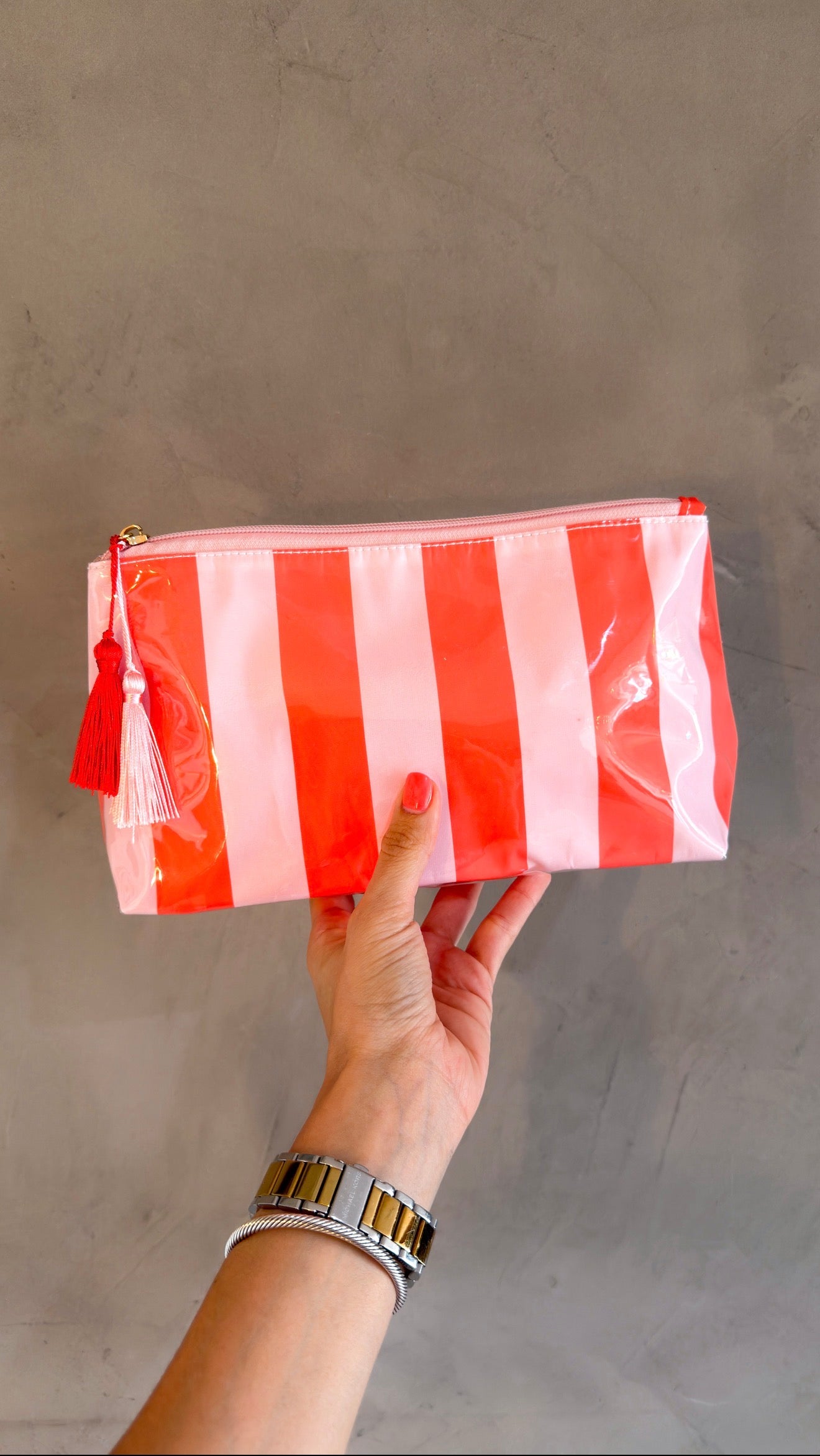 ELLIE POUCH IN PINK/ORANGE