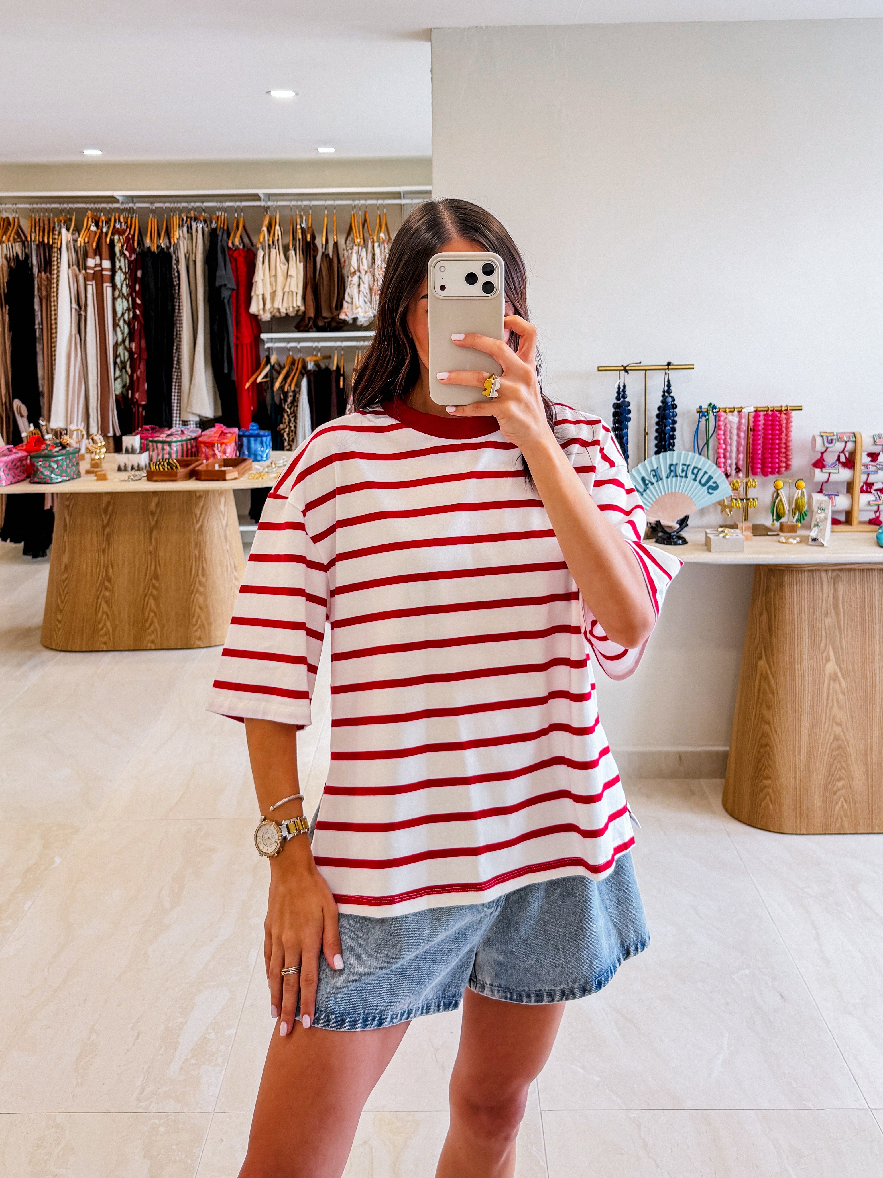 SHAYNA STRIPED TEE