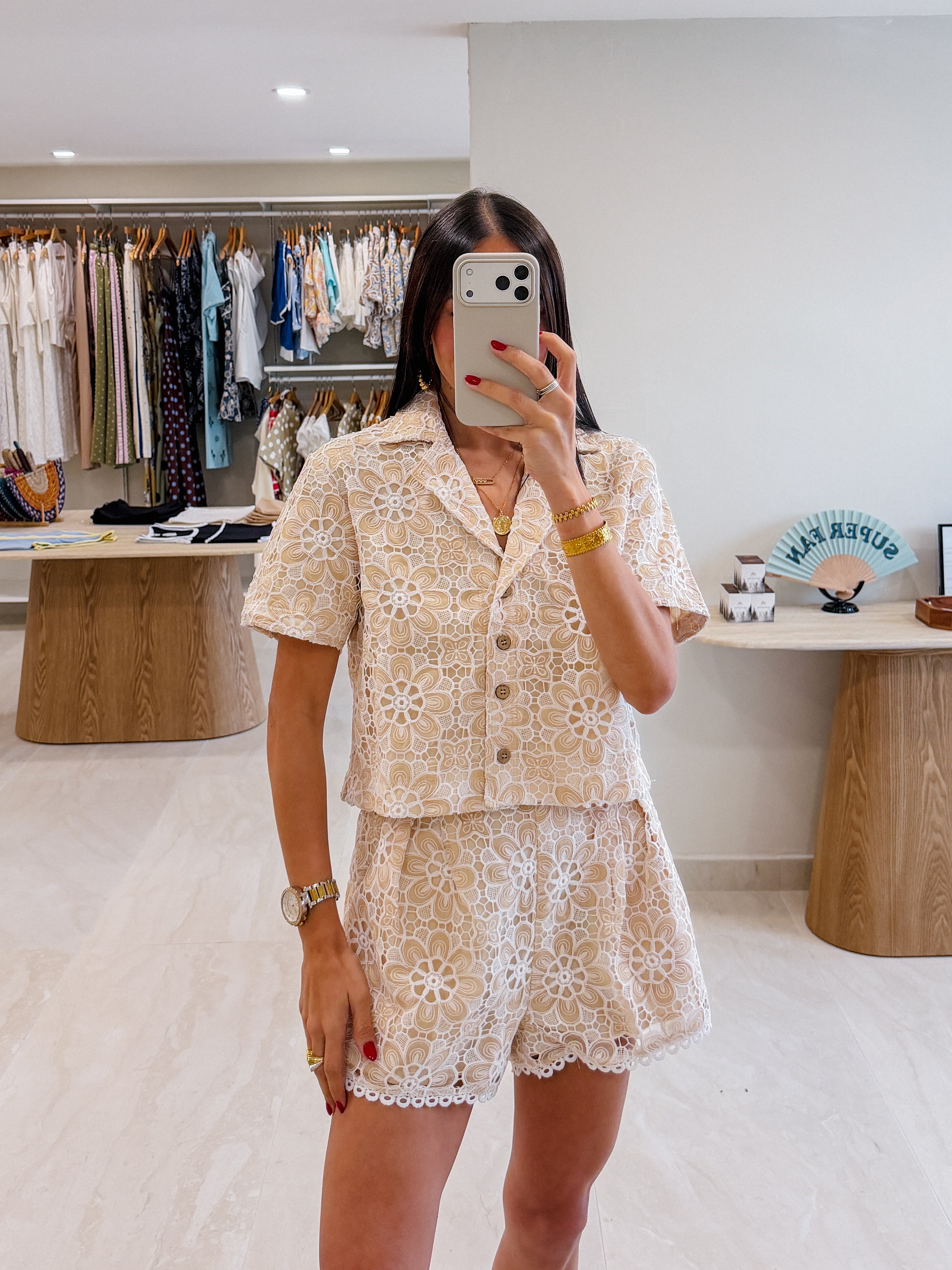JIMENA CROCHET SHORT SET