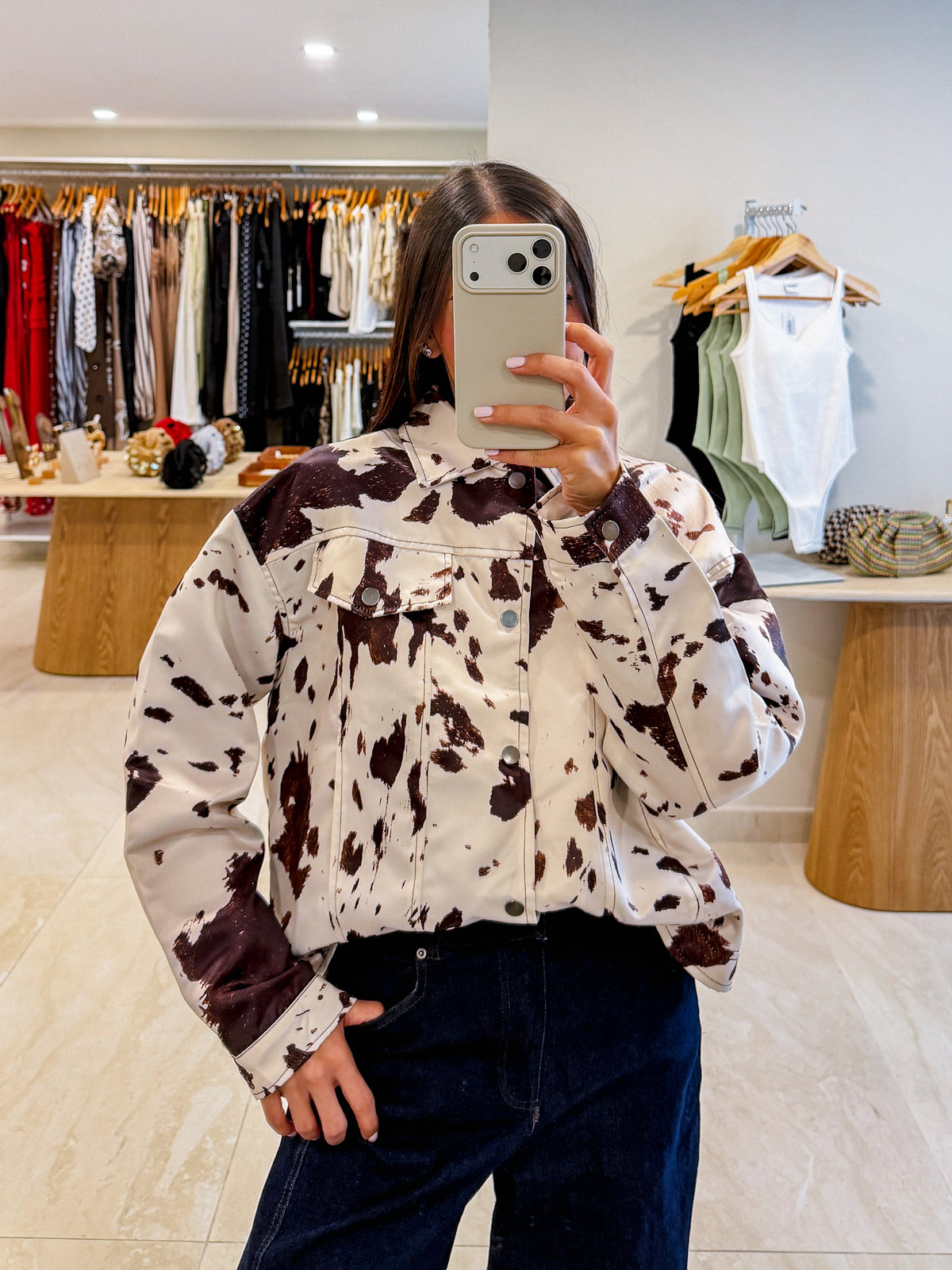 MELANIE COWHIDE JACKET