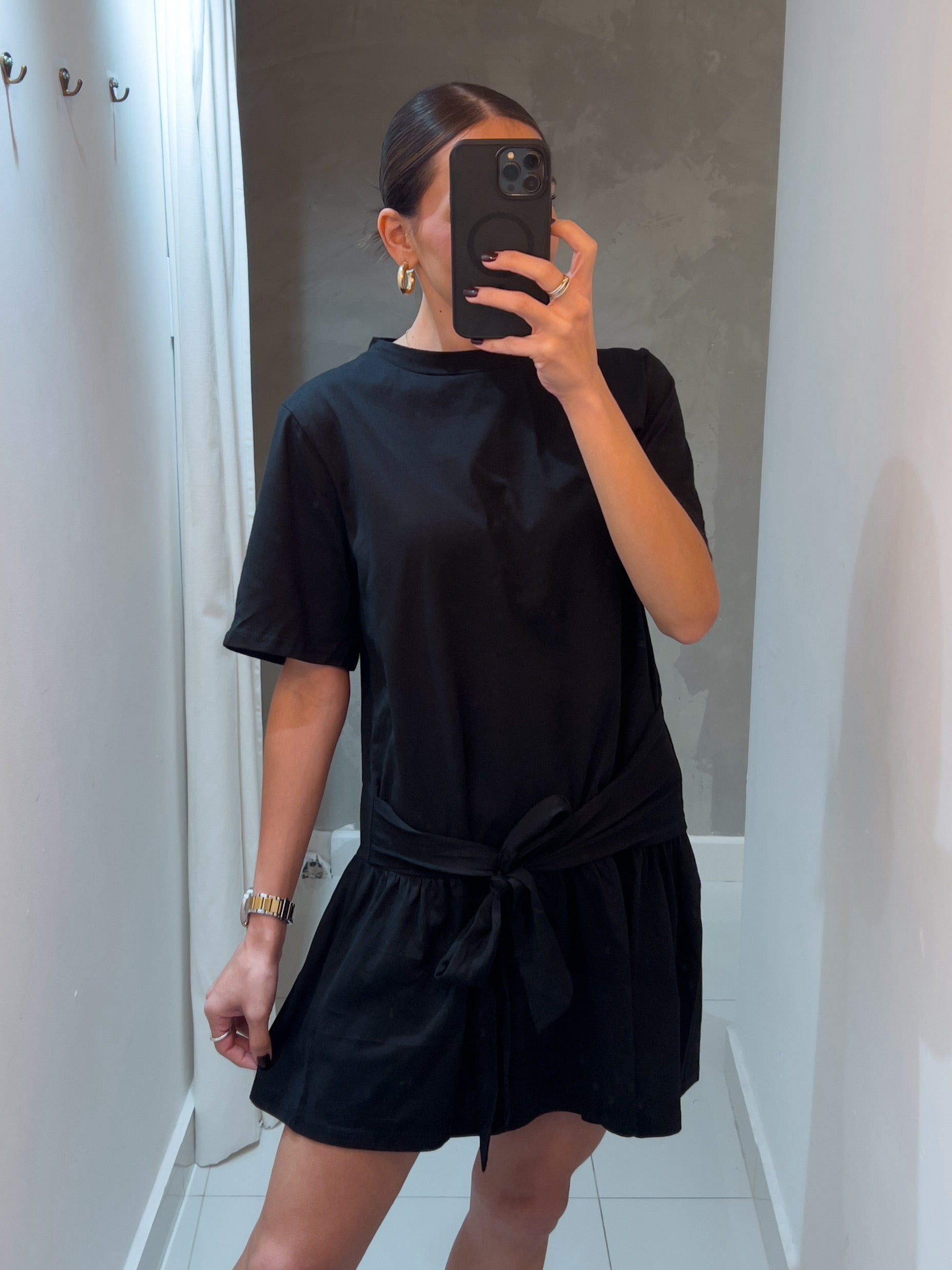 BETH BLACK KNOT DRESS