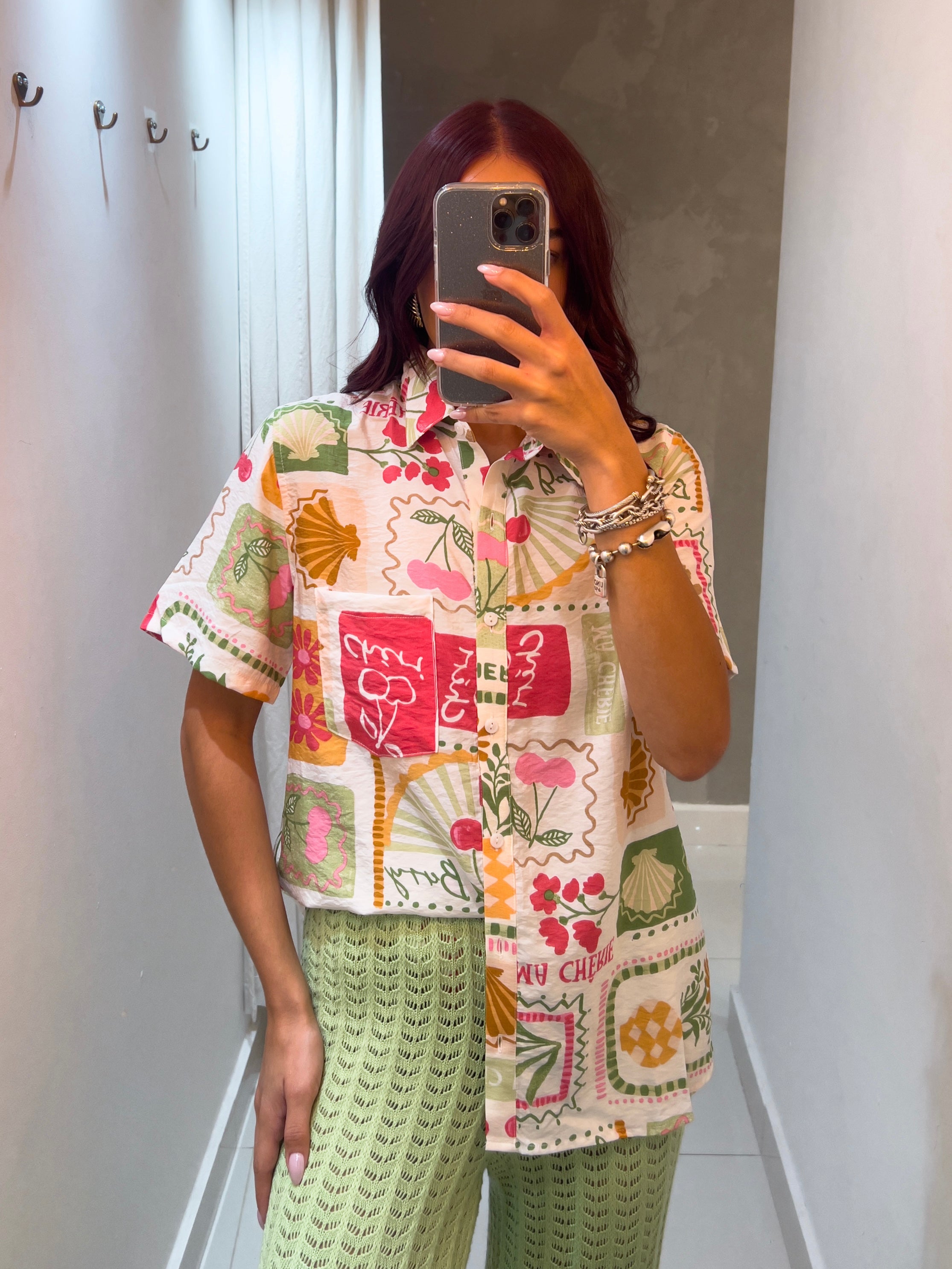 COASTAL TOP IN WHITE/PINK