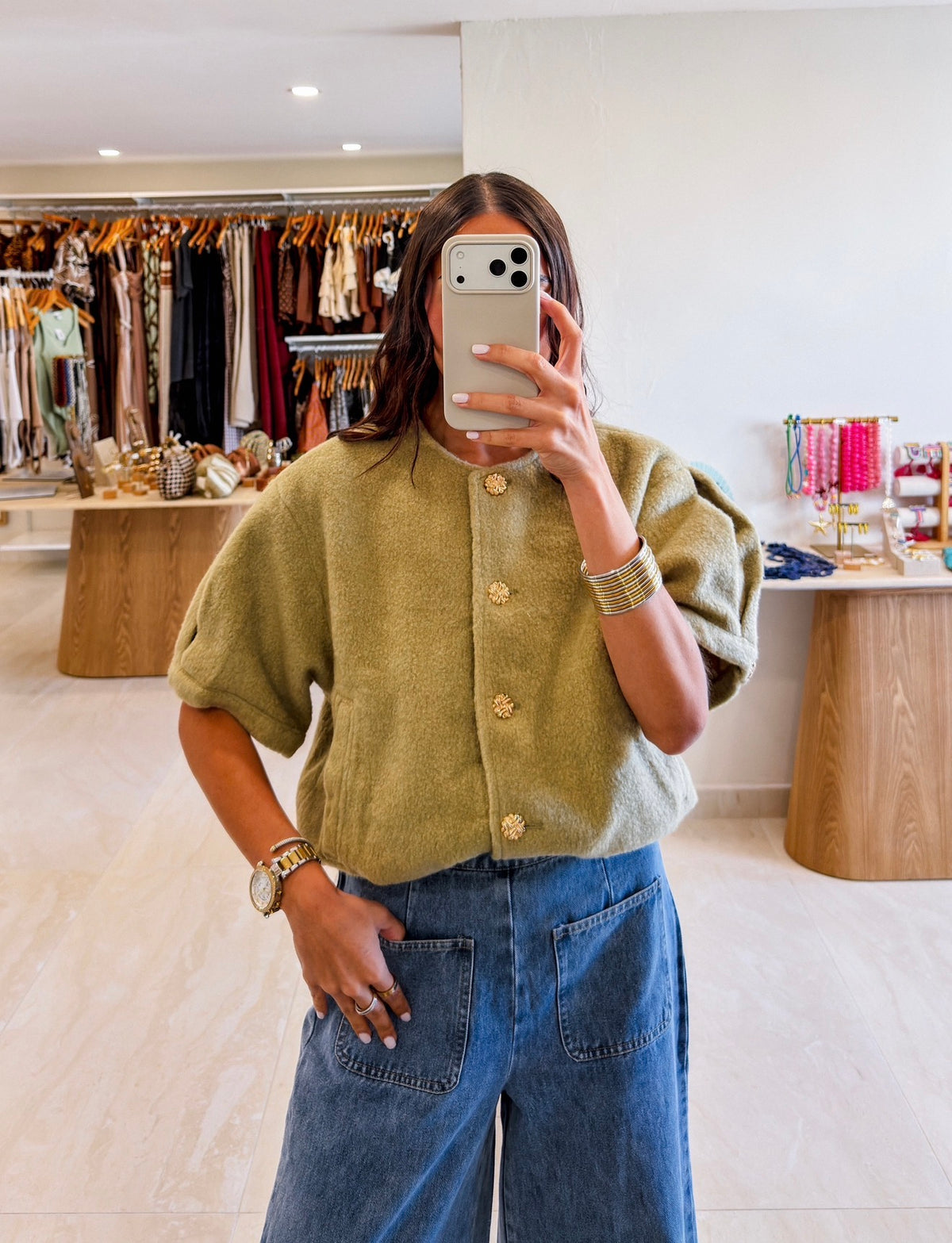 GRACIELA BOUCLE CROPPED JACKET