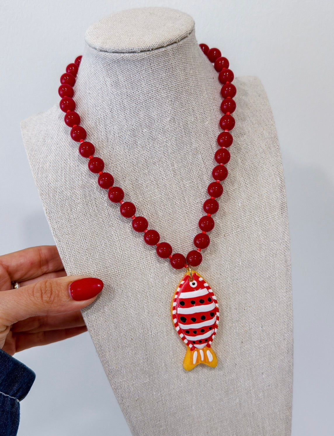 MELI FISH CHARM NECKLACE