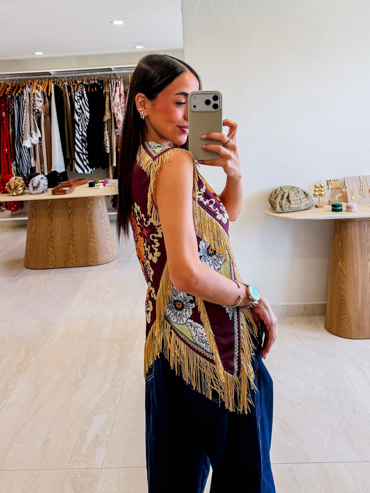 PERSEPHONE FRINGED TOP