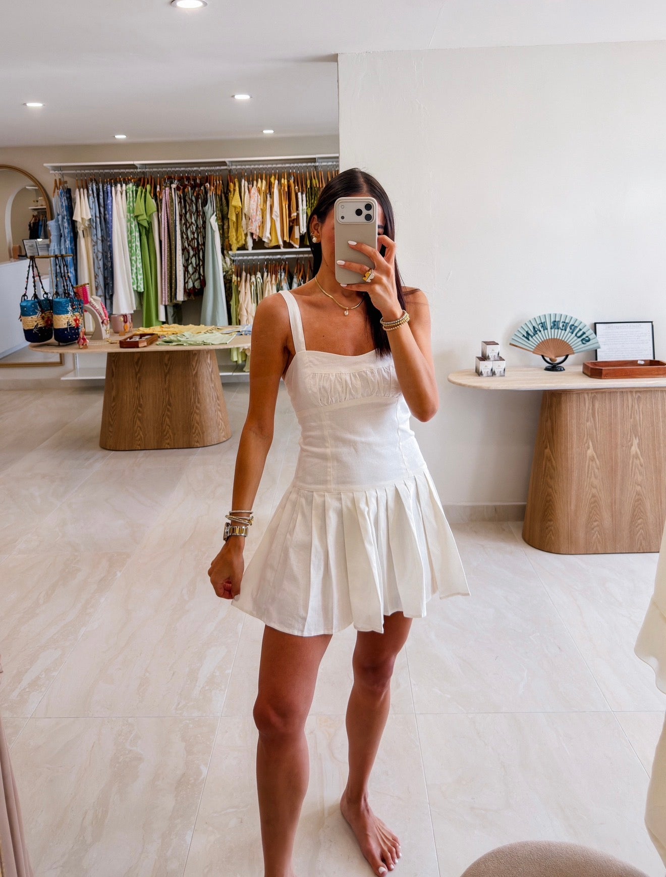 SOPHIE TIE BACK PLEATED ROMPER