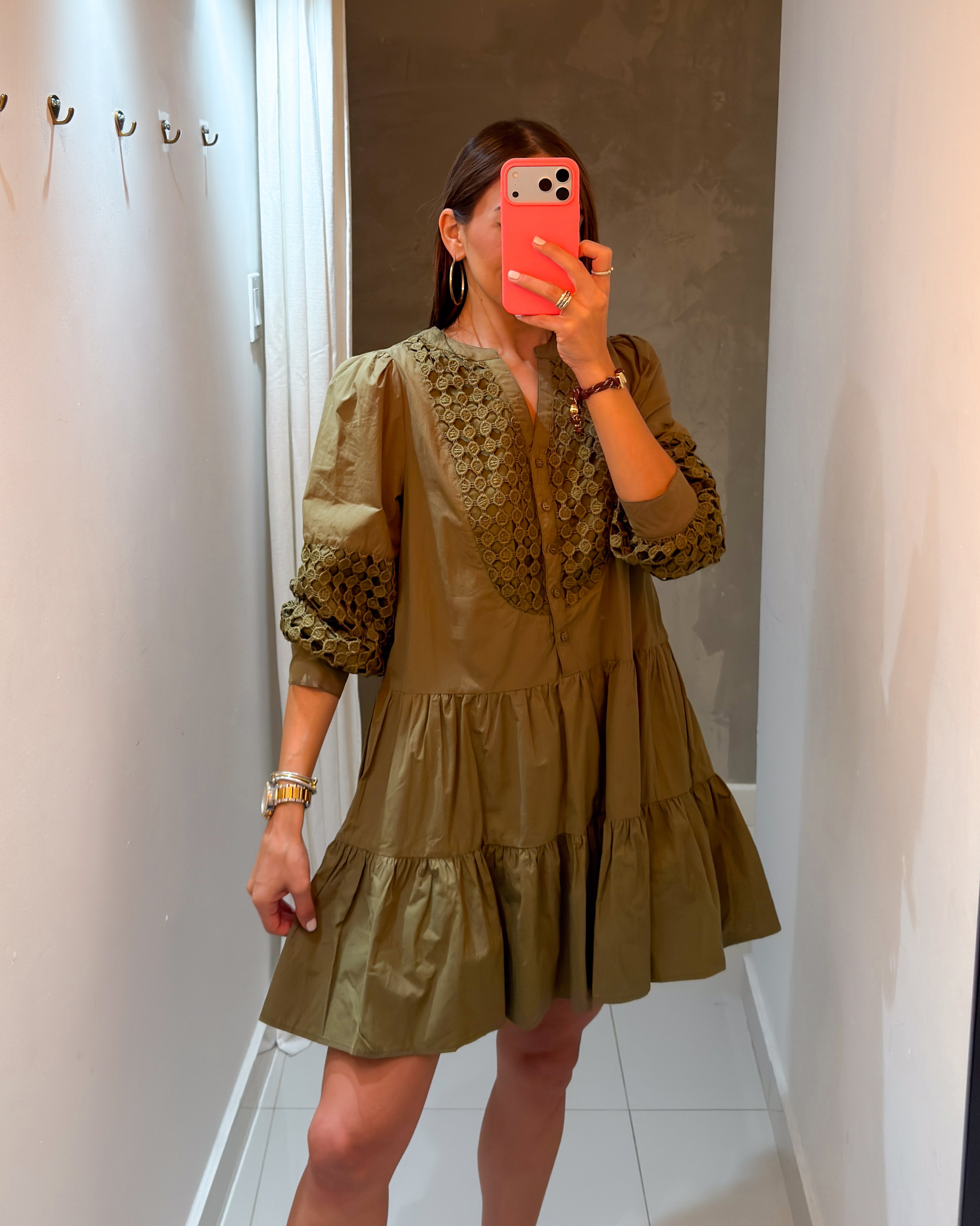 SANDY OLIVE MINI DRESS