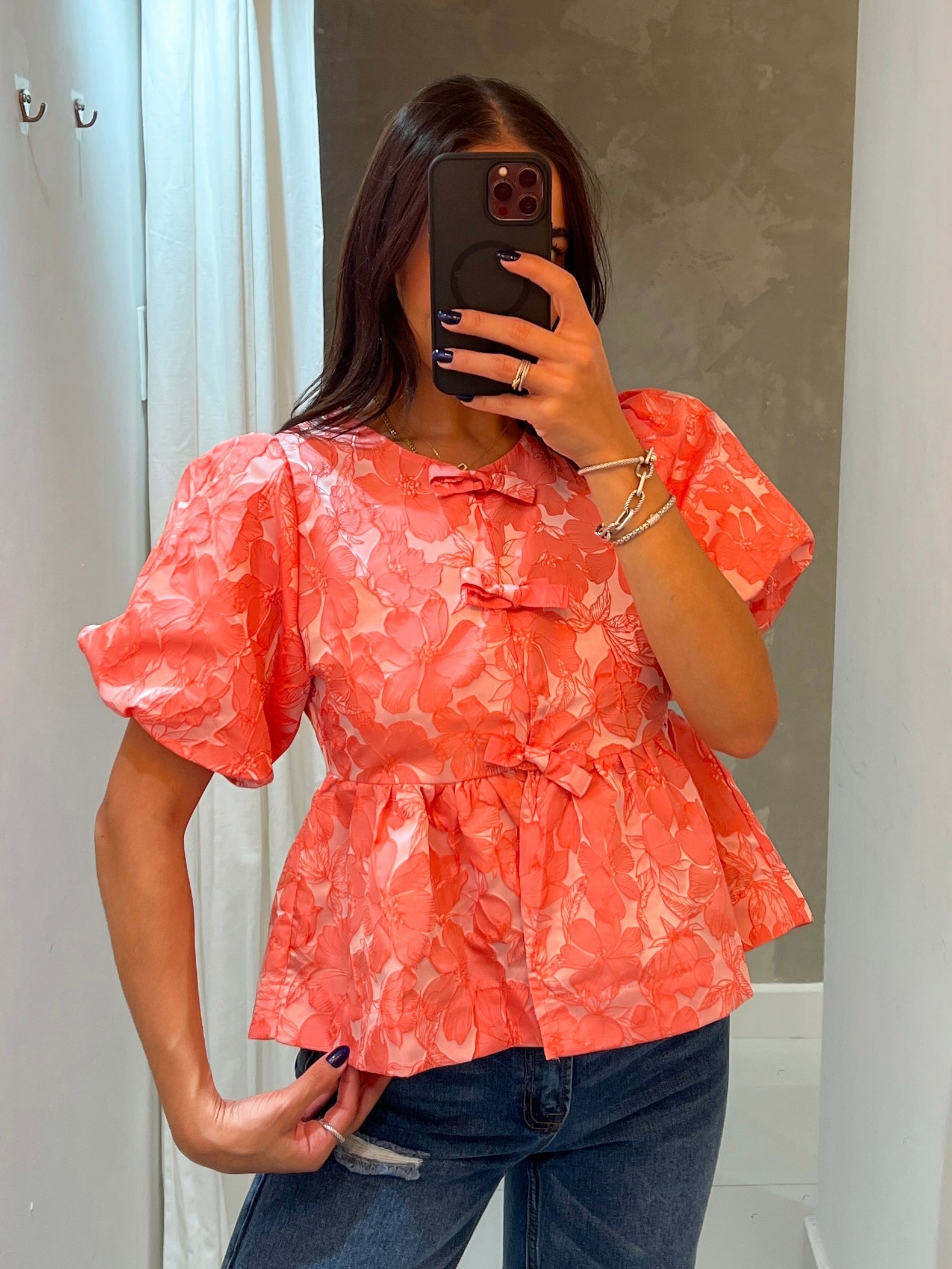 BELLA CORAL BLOUSE