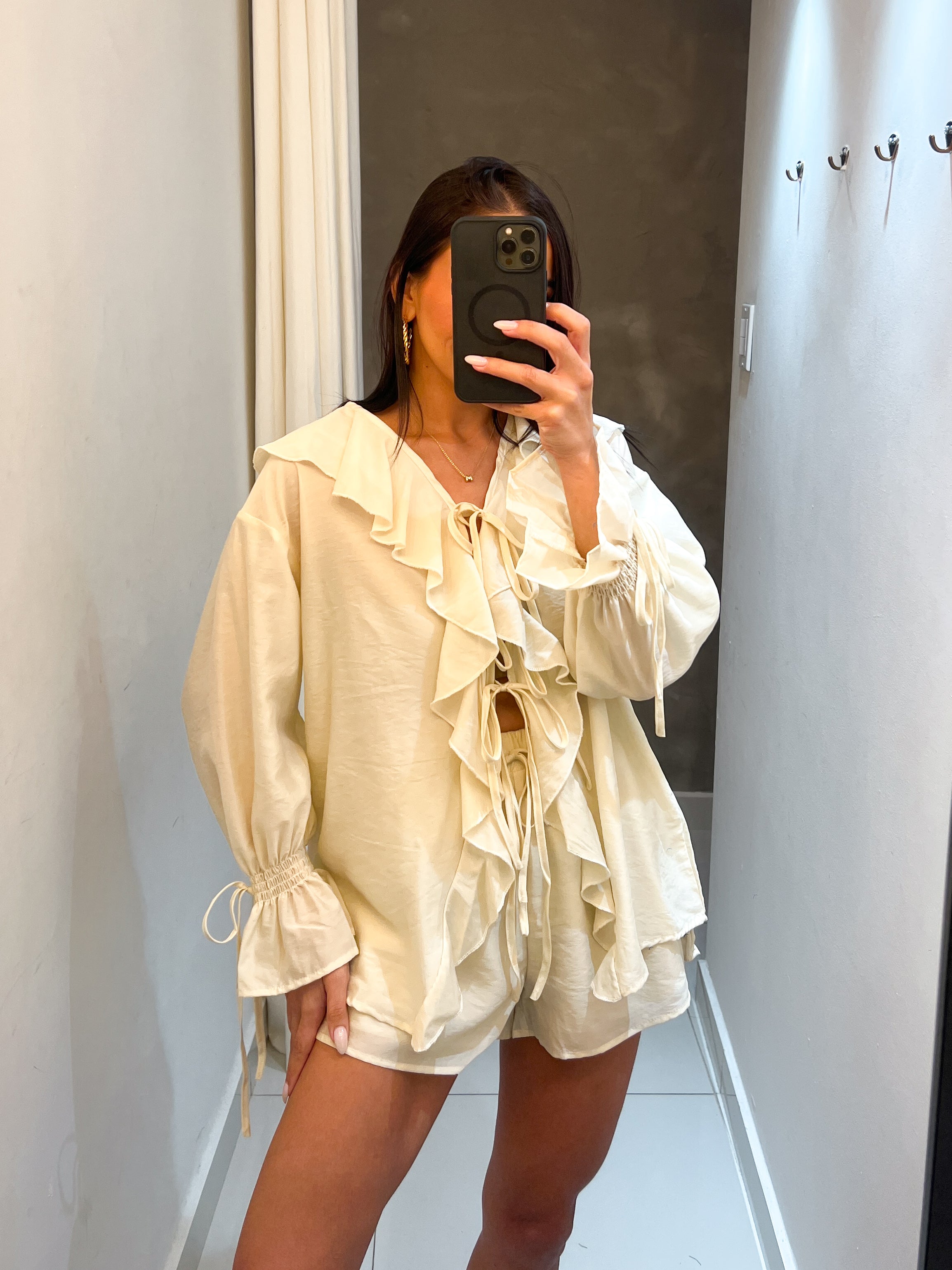 CELESTE SHORT SET IN BEIGE