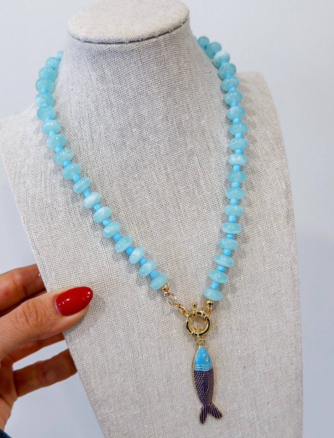 KAILANI AQUA NECKLACE