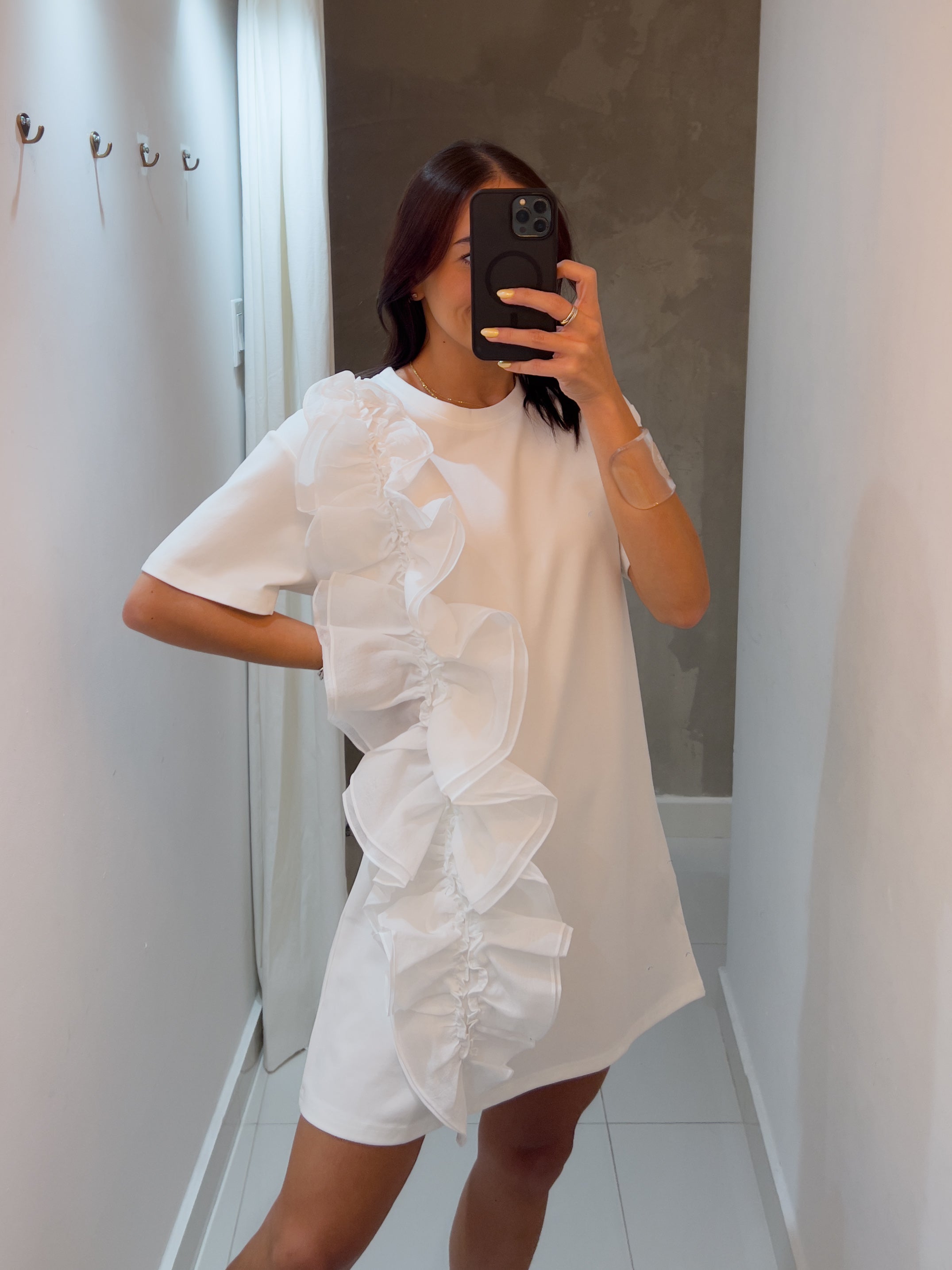 ANAHI RUFFLE TEE DRESS