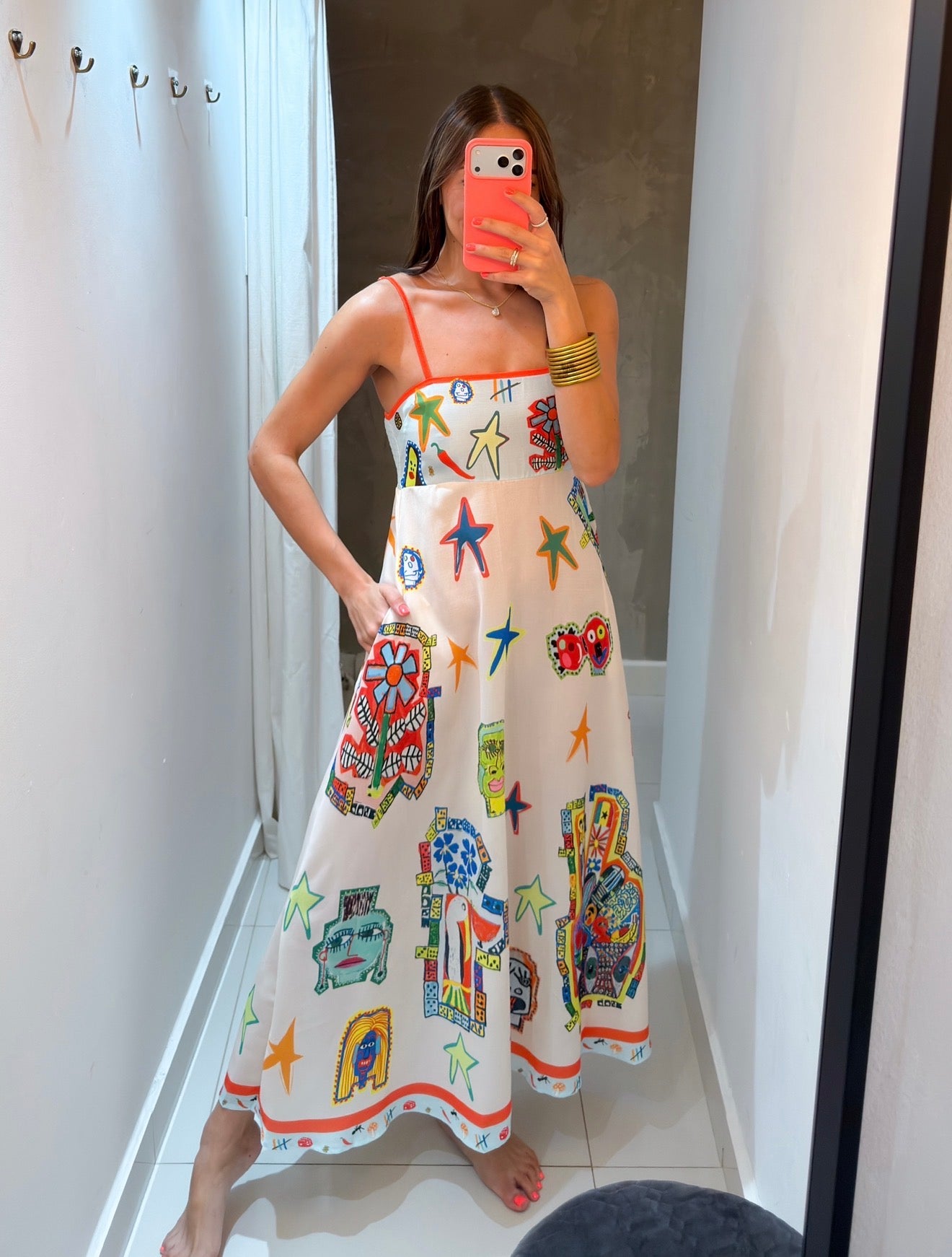 ESTELLA FUNKY PRINT MAXI DRESS